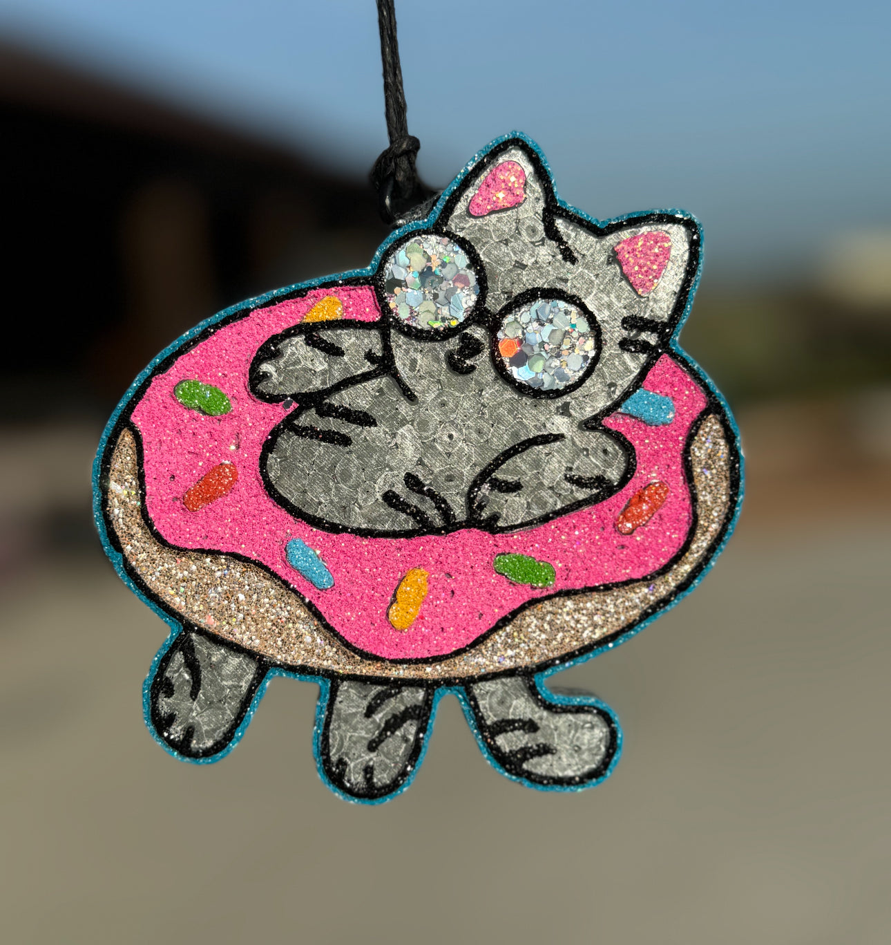 Cat in Donut Floatie
