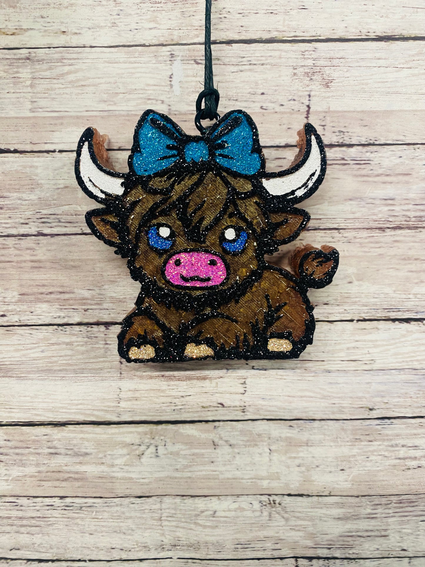 Baby Highland Calf with Bow