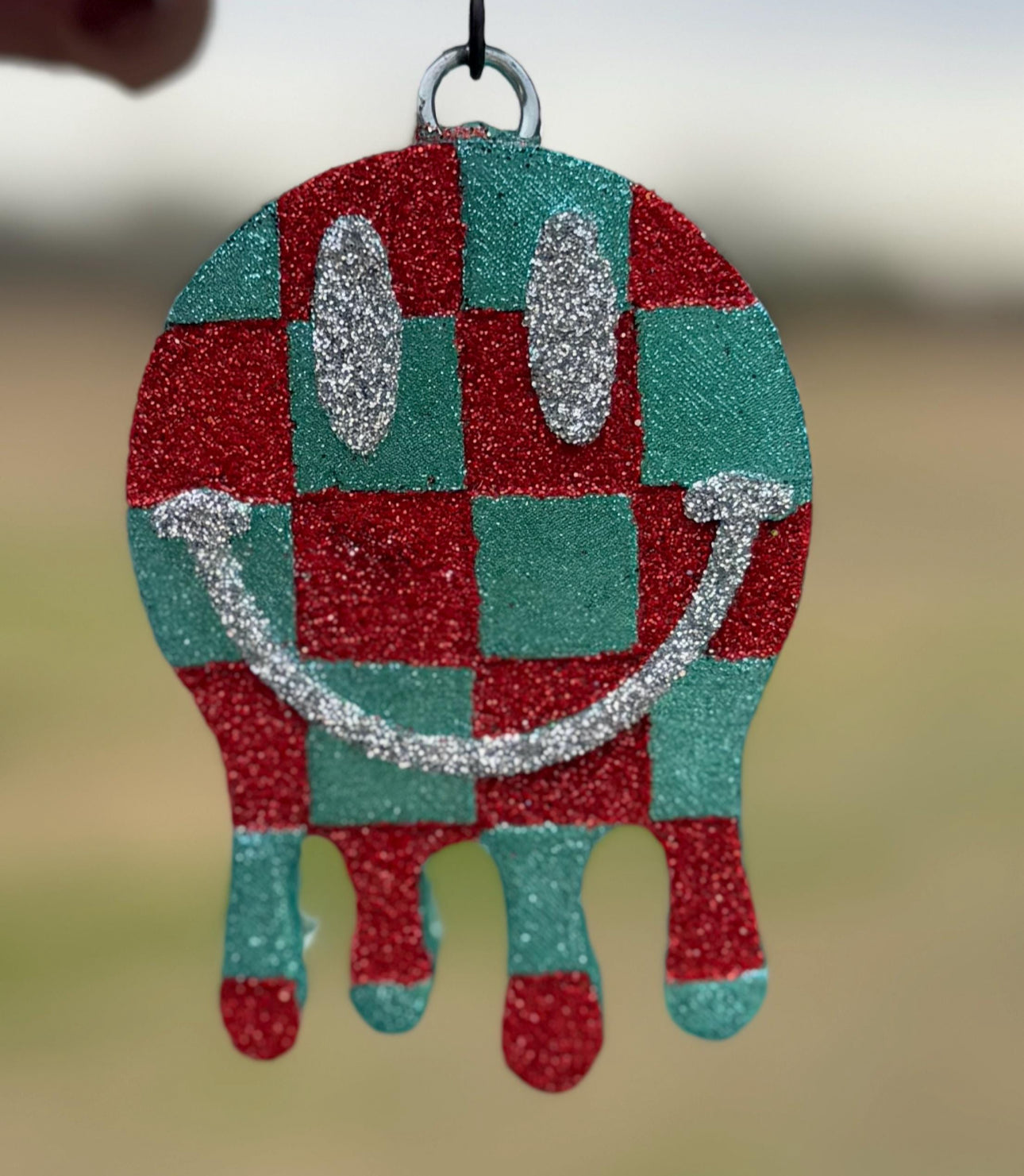 Checkered Drip Smiling Face