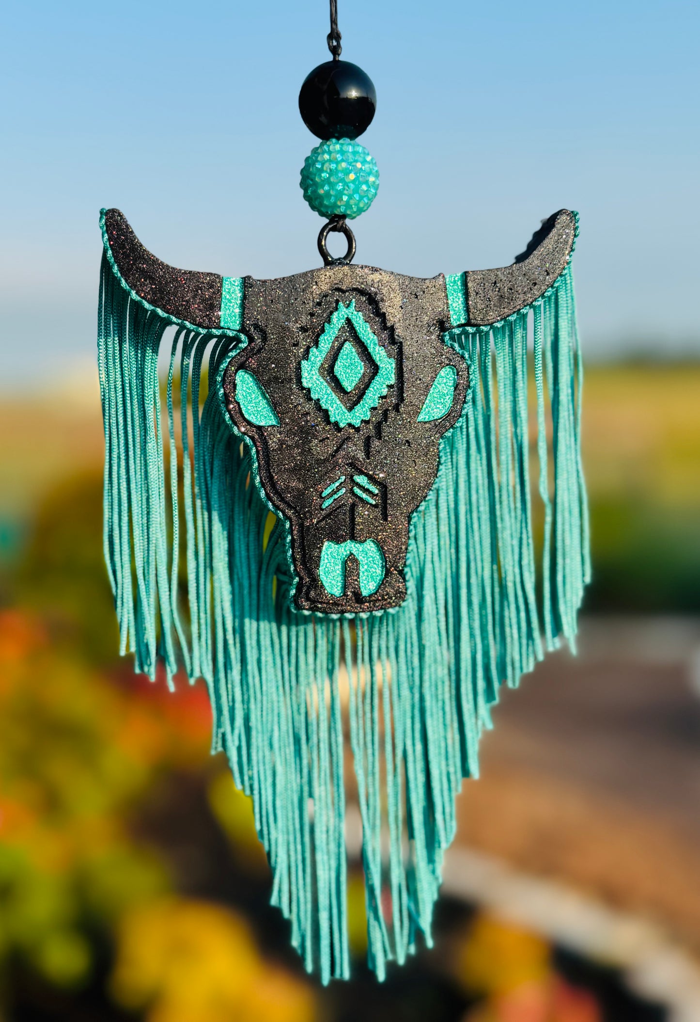 Aztec Bull Skull- Medium Size