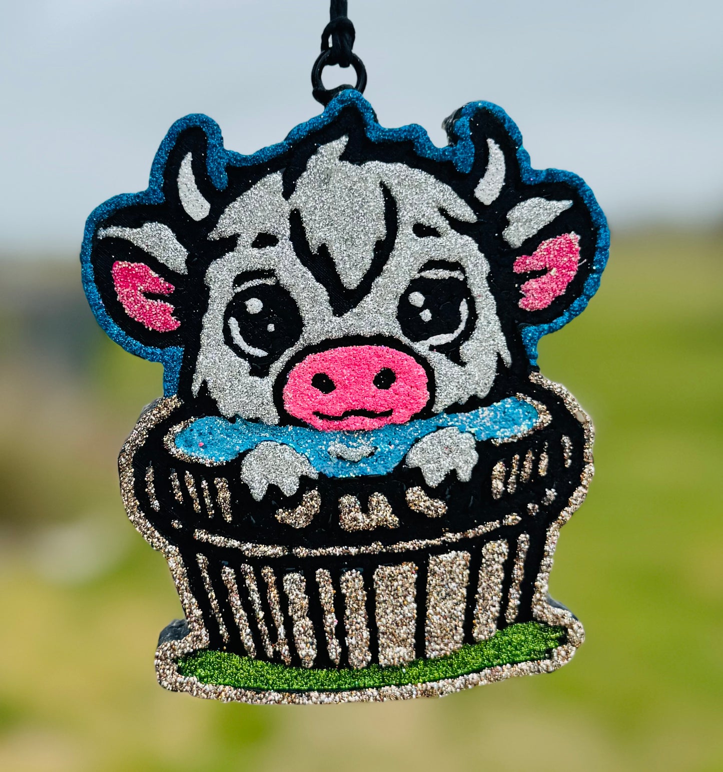 Highland Cow in Tub