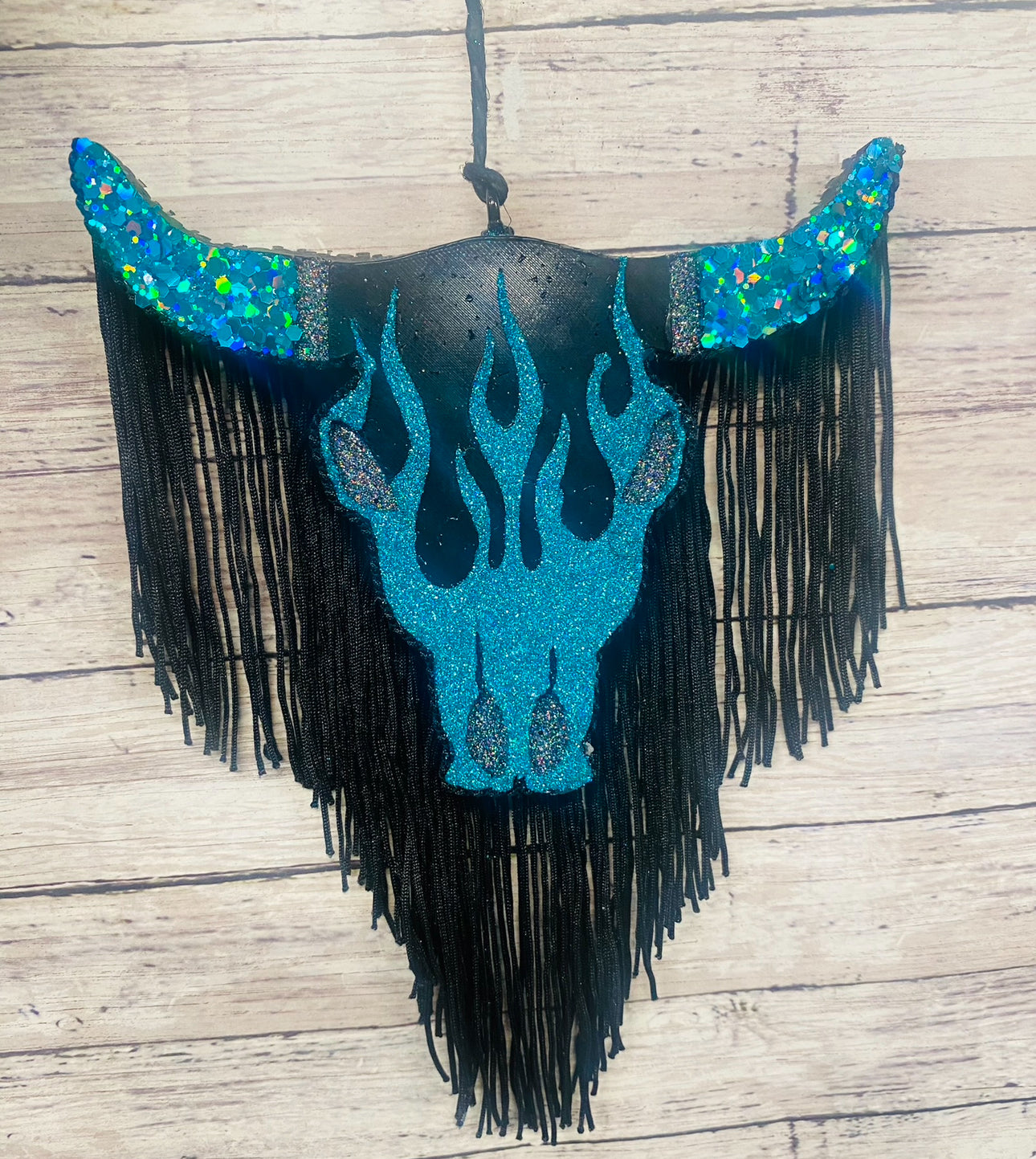 Aztec Bull (large) with Flames