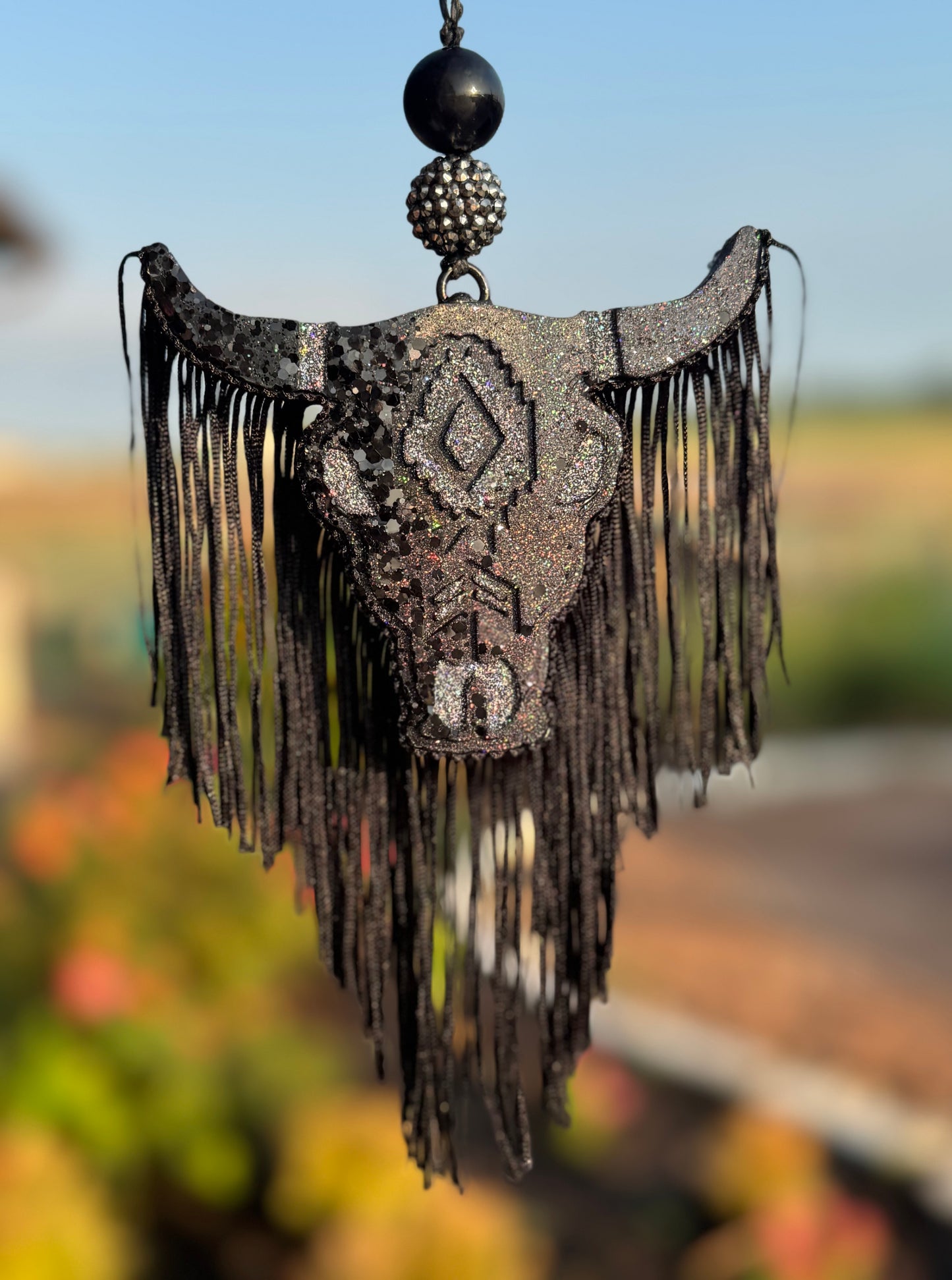 Aztec Bull Skull- Medium Size
