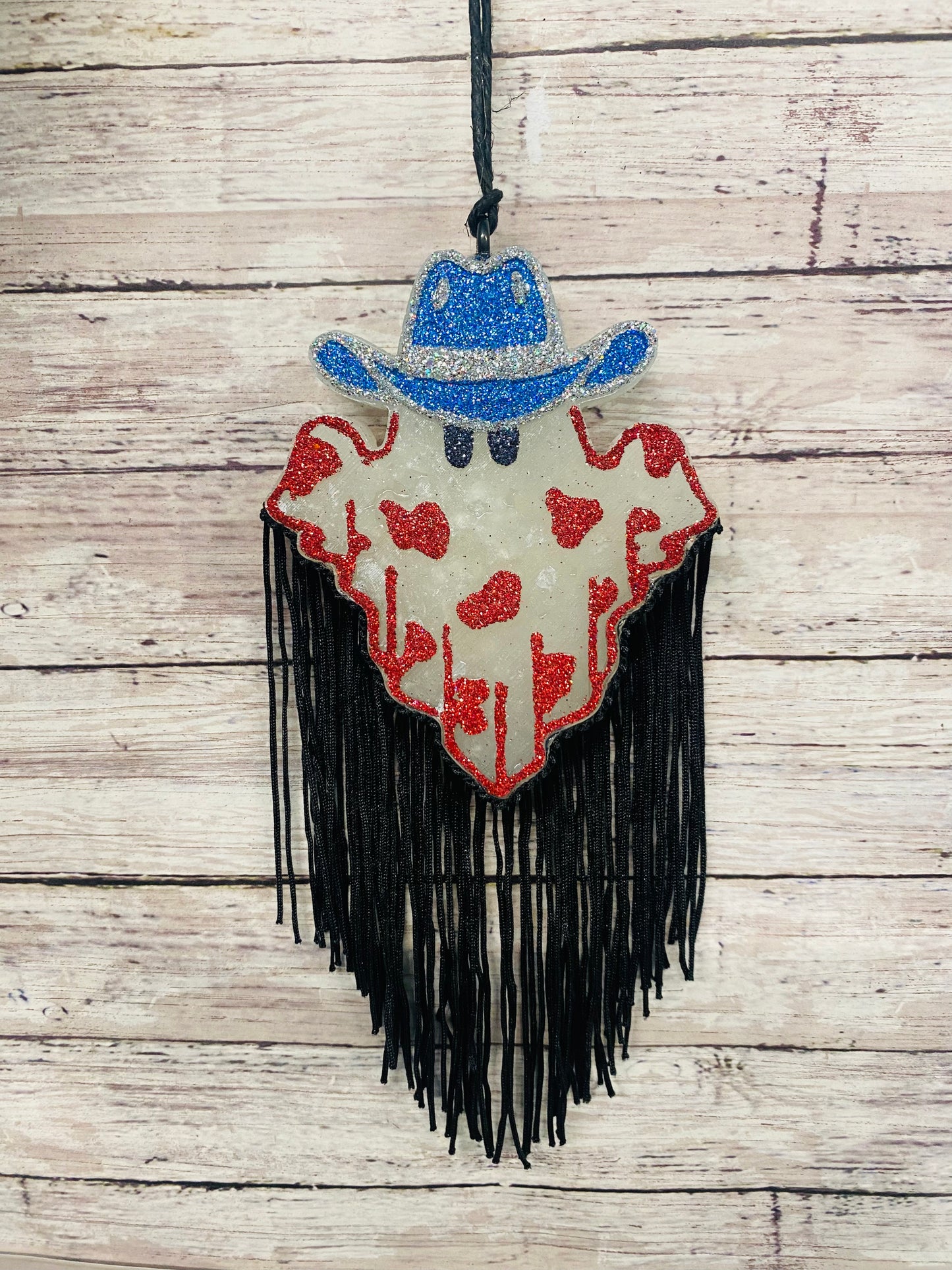 Ghost with Cow print and Cowboy Hat-Option 2