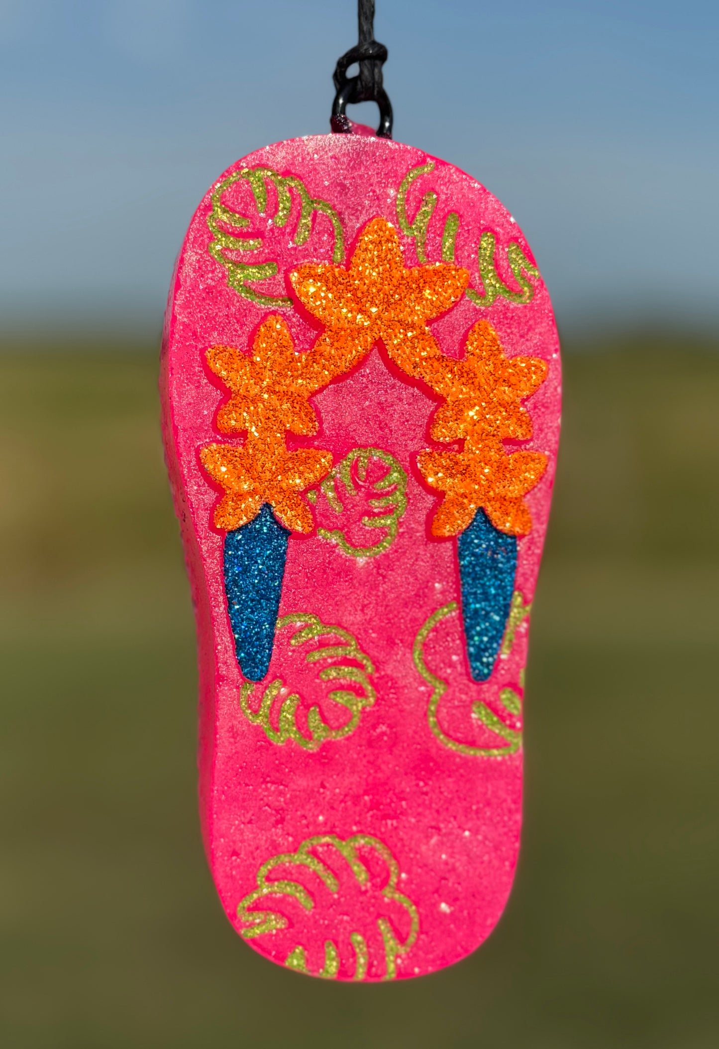 Flip Flop with Palm Tree