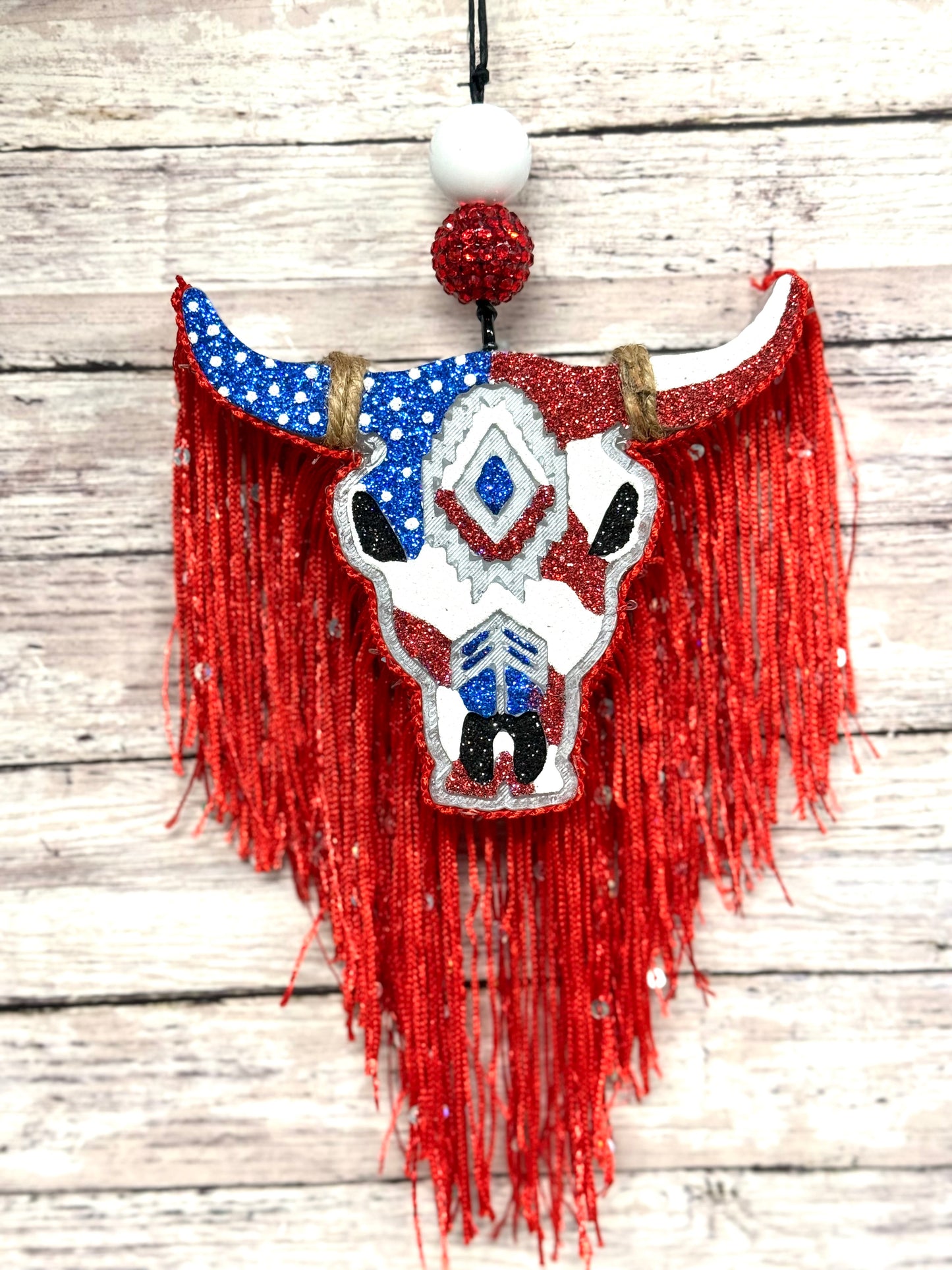 Aztec Bull Skull- Medium Size