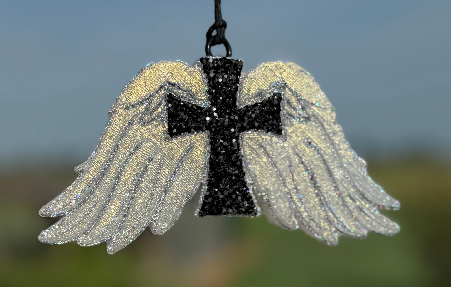Angel wings with Cross