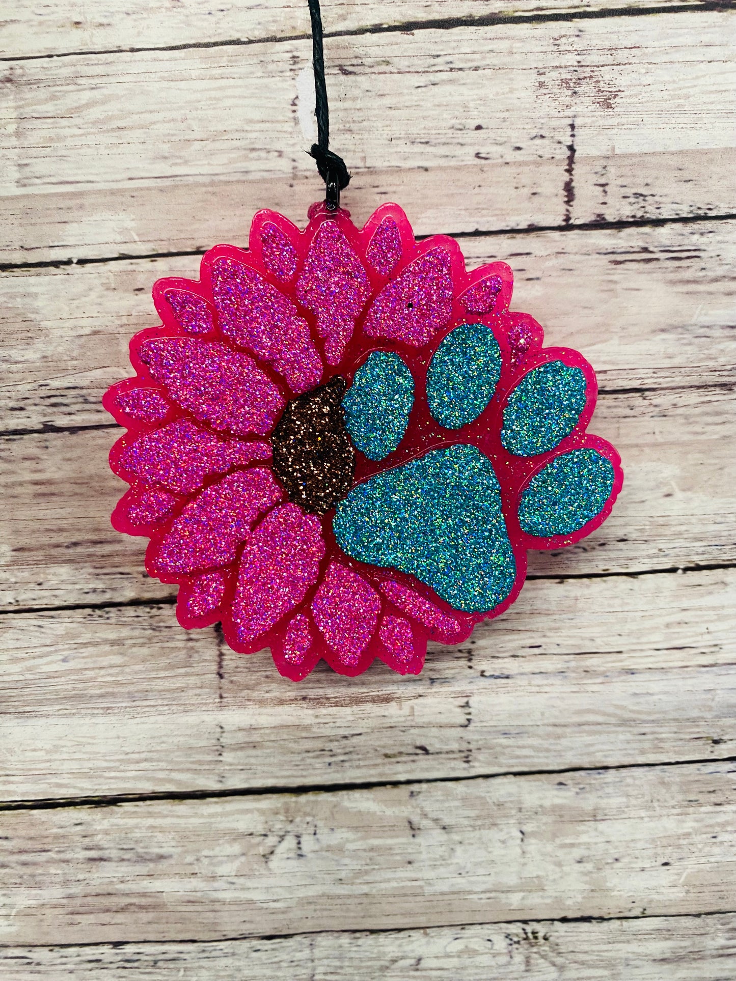 Sunflower with Dog Paw