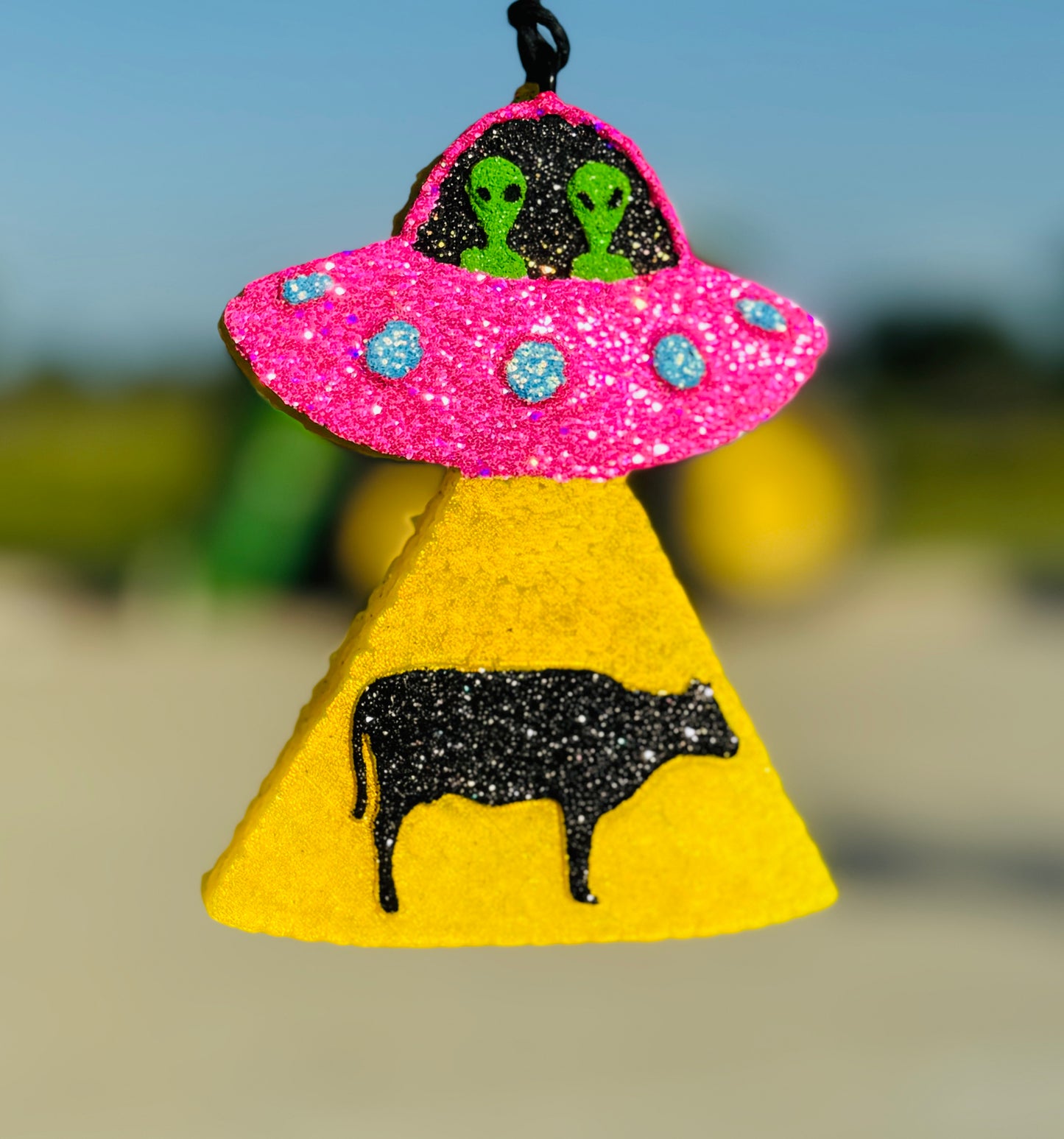 Alien Spaceship with Cow UFO