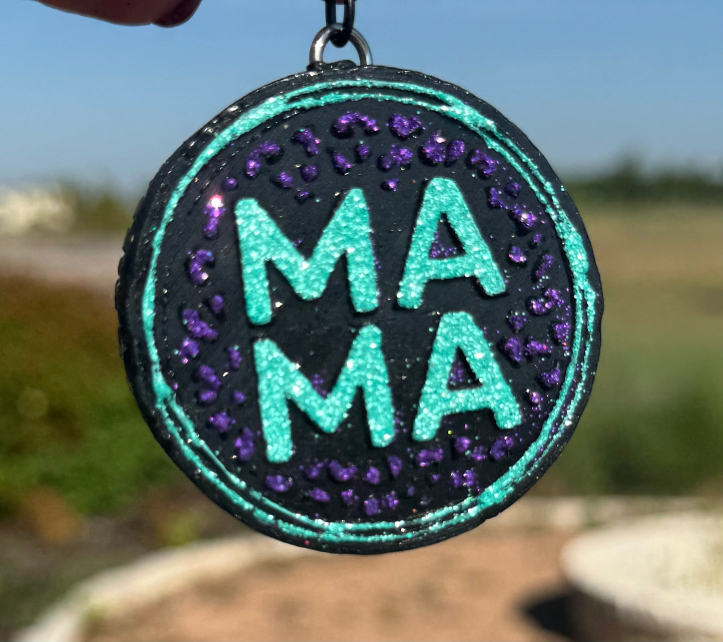 Mama Leopard Vent Clips-2 clips