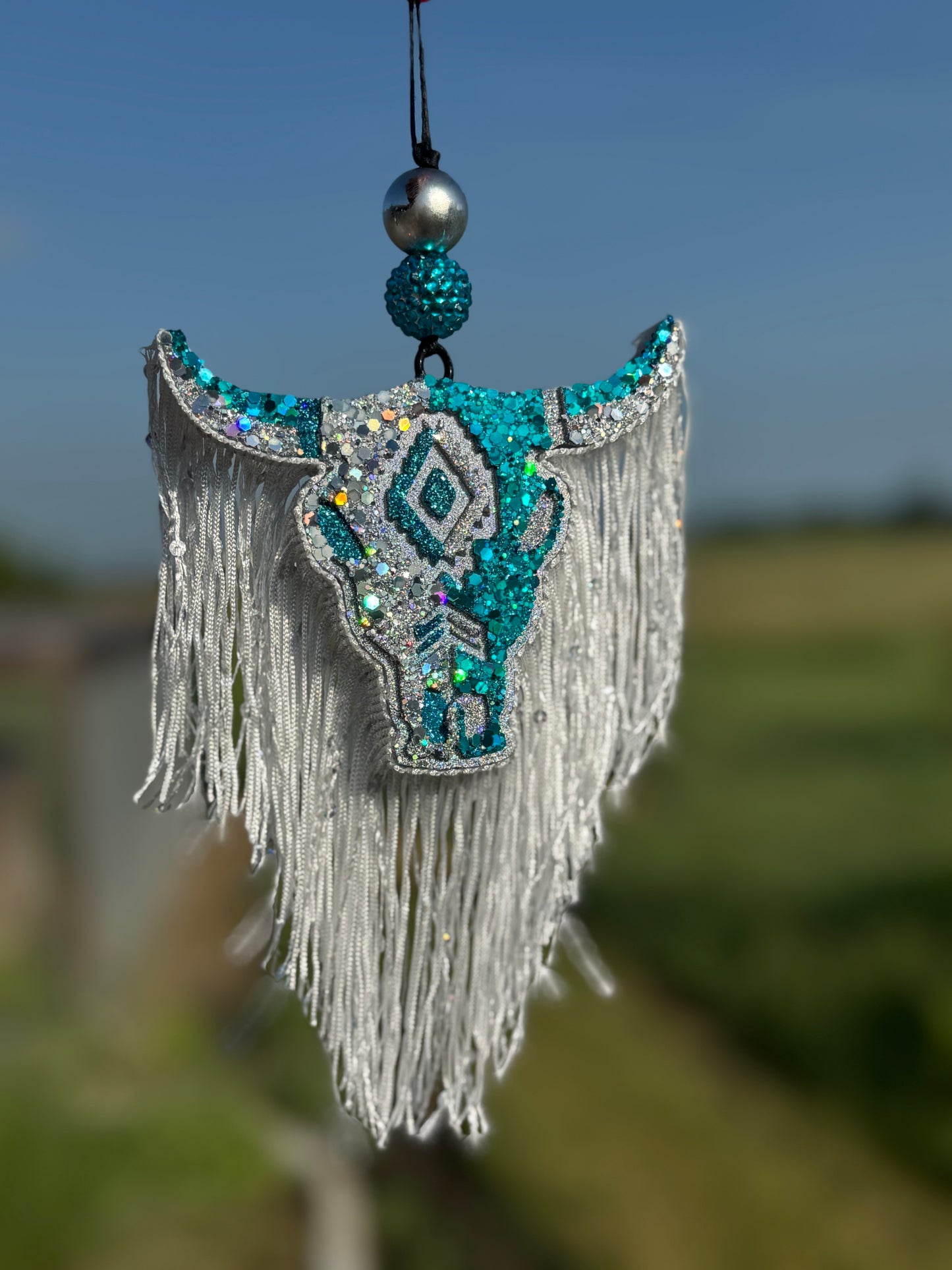 Aztec Bull Skull- Medium Size