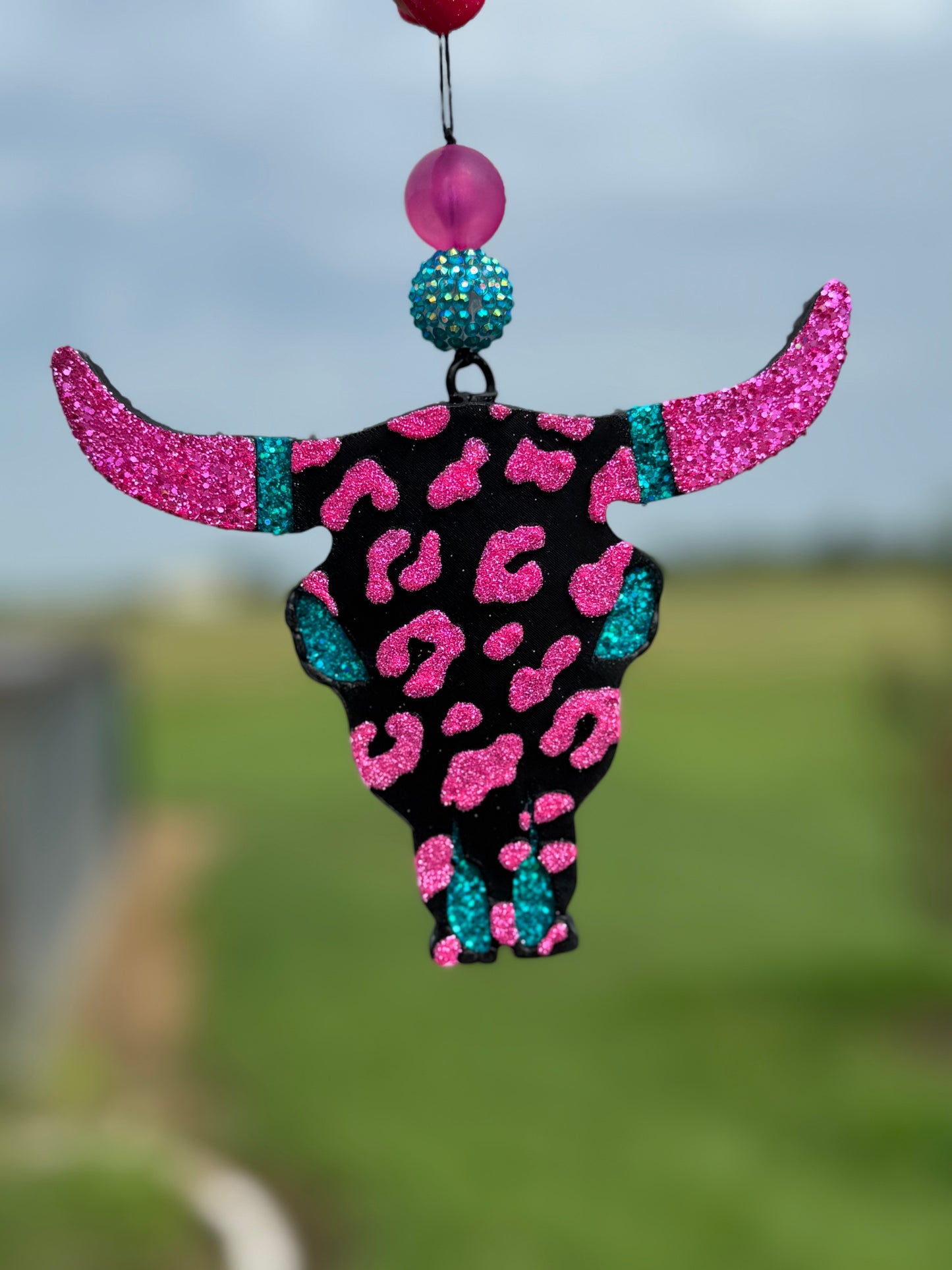 Aztec Bull (Large) with Cheetah Print