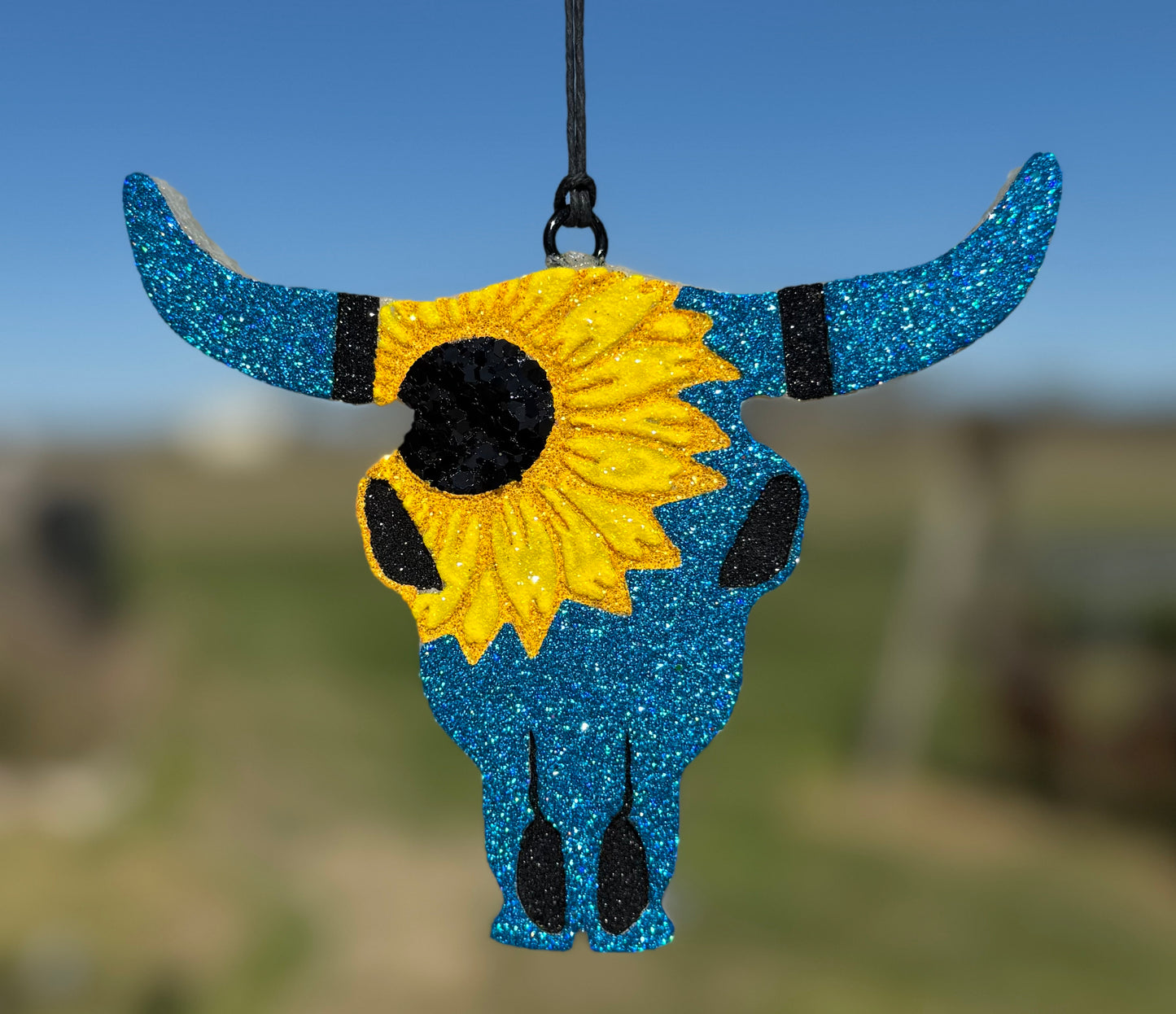 Aztec Bull (large) with Sunflower