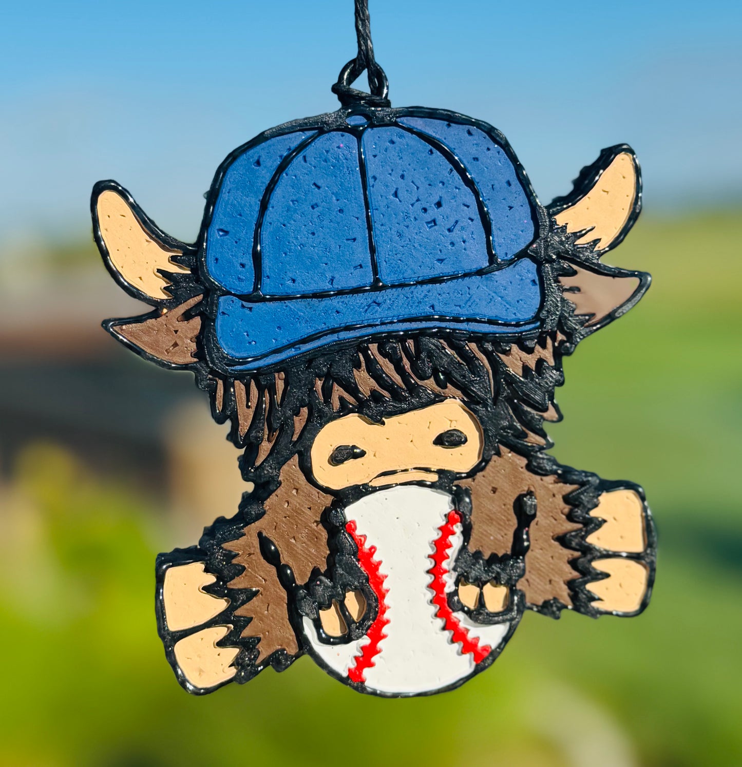 Baseball/Softball Highland Cow