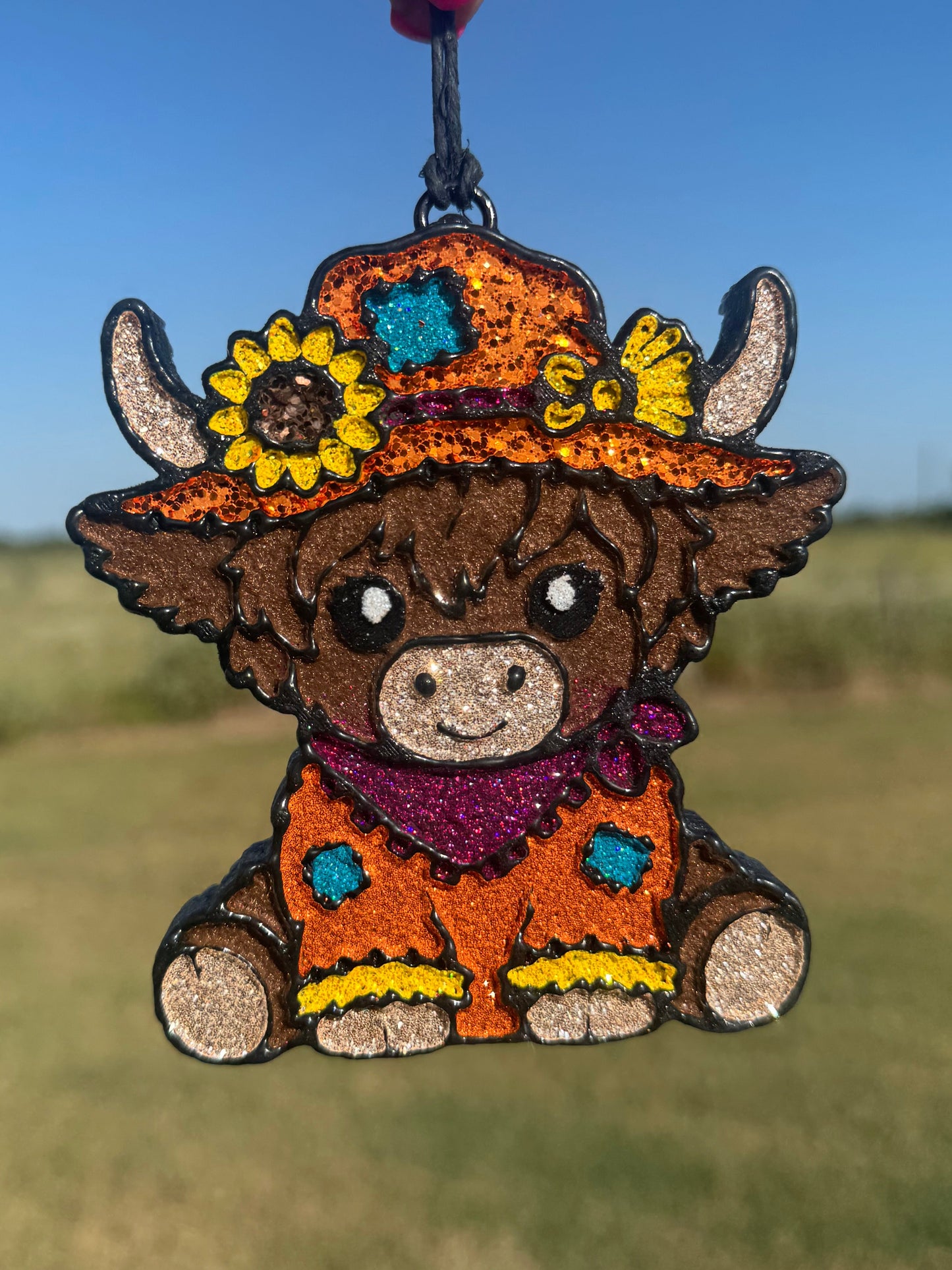 Scarecrow Highland Cow