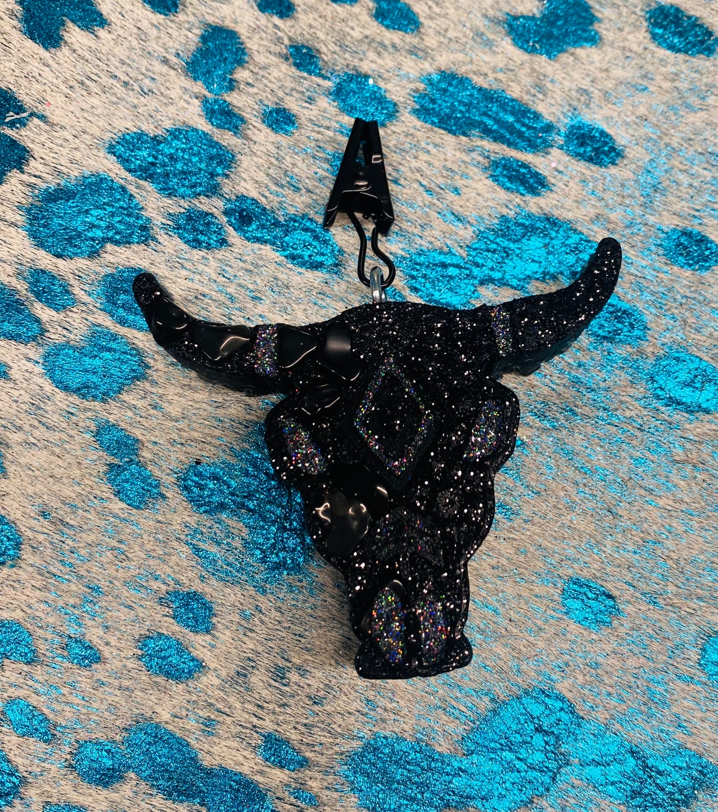 Aztec Bull Skull Vent Clip-THIS IS FOR ONLY 1 VENT CLIP
