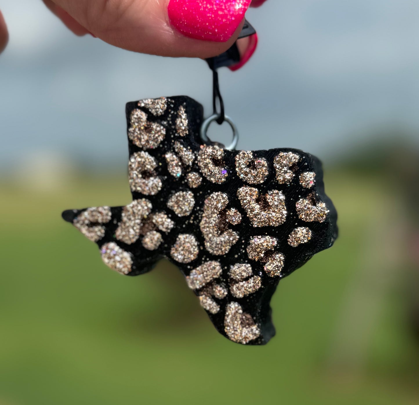 Texas Vent Clip Cheetah Print- Set of 2