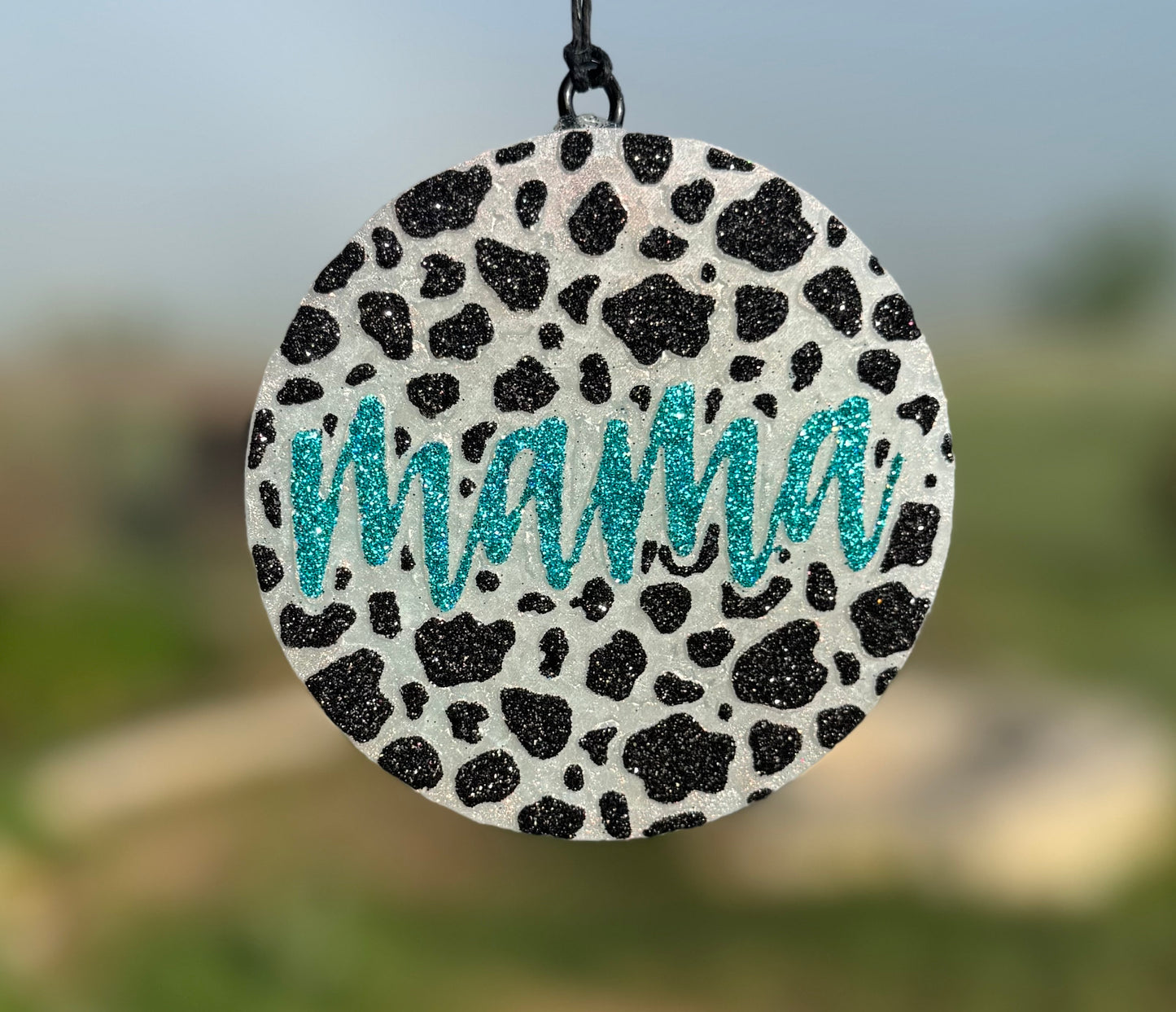 Mama Cow Print Circle