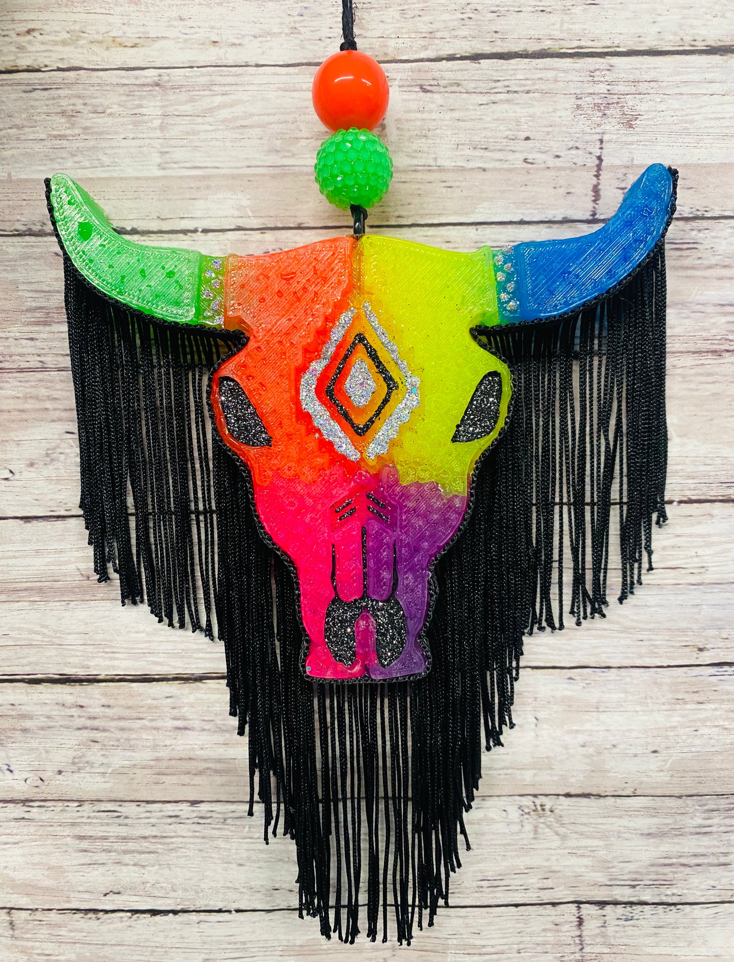 Aztec Bull Skull-Large Size