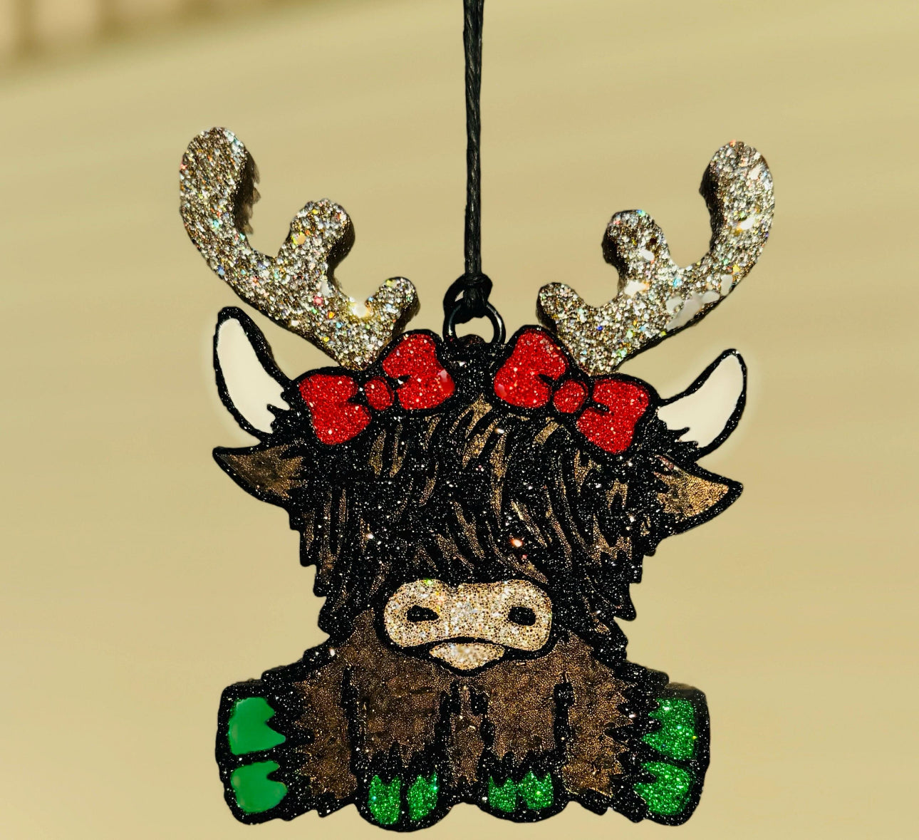 Highland with Reindeer Antlers