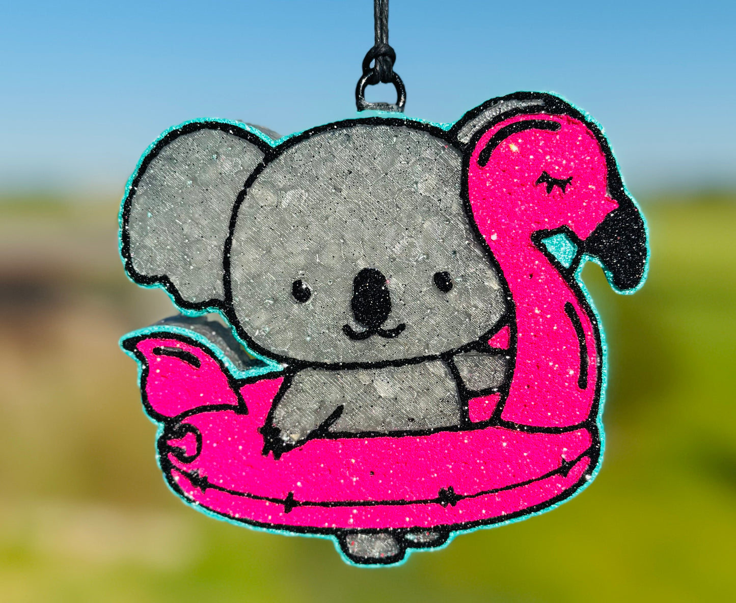 Koala in Flamingo Floatie
