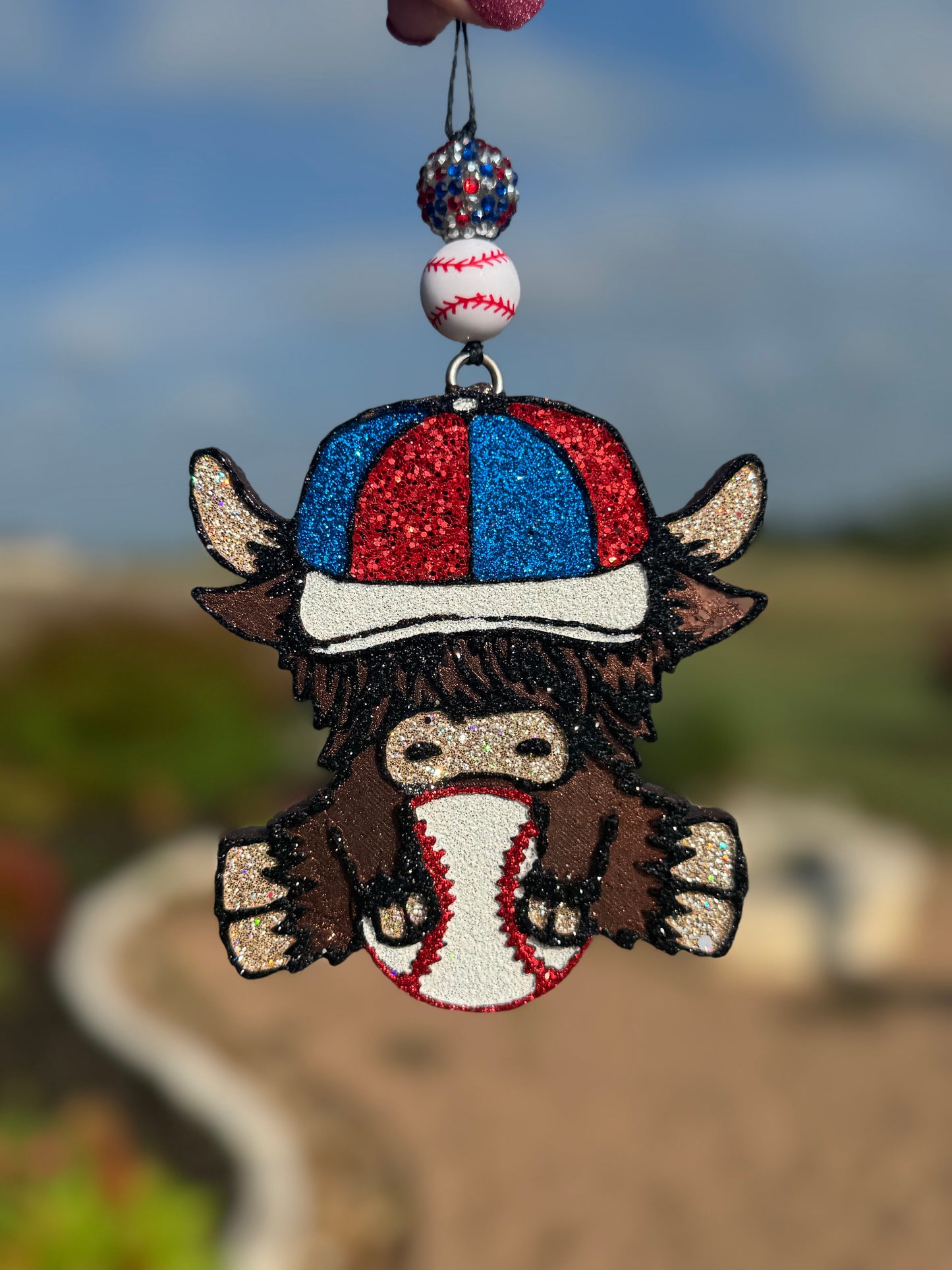 Baseball/Softball Highland Cow