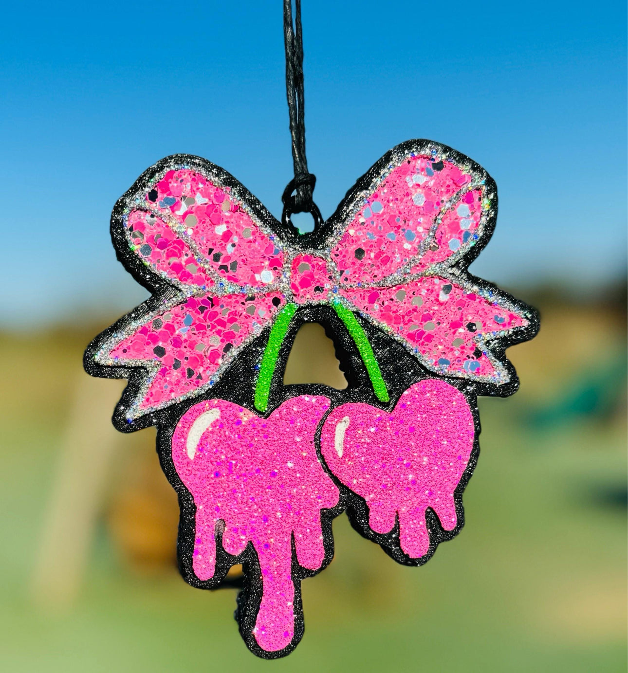 Drip Cherries with Bow