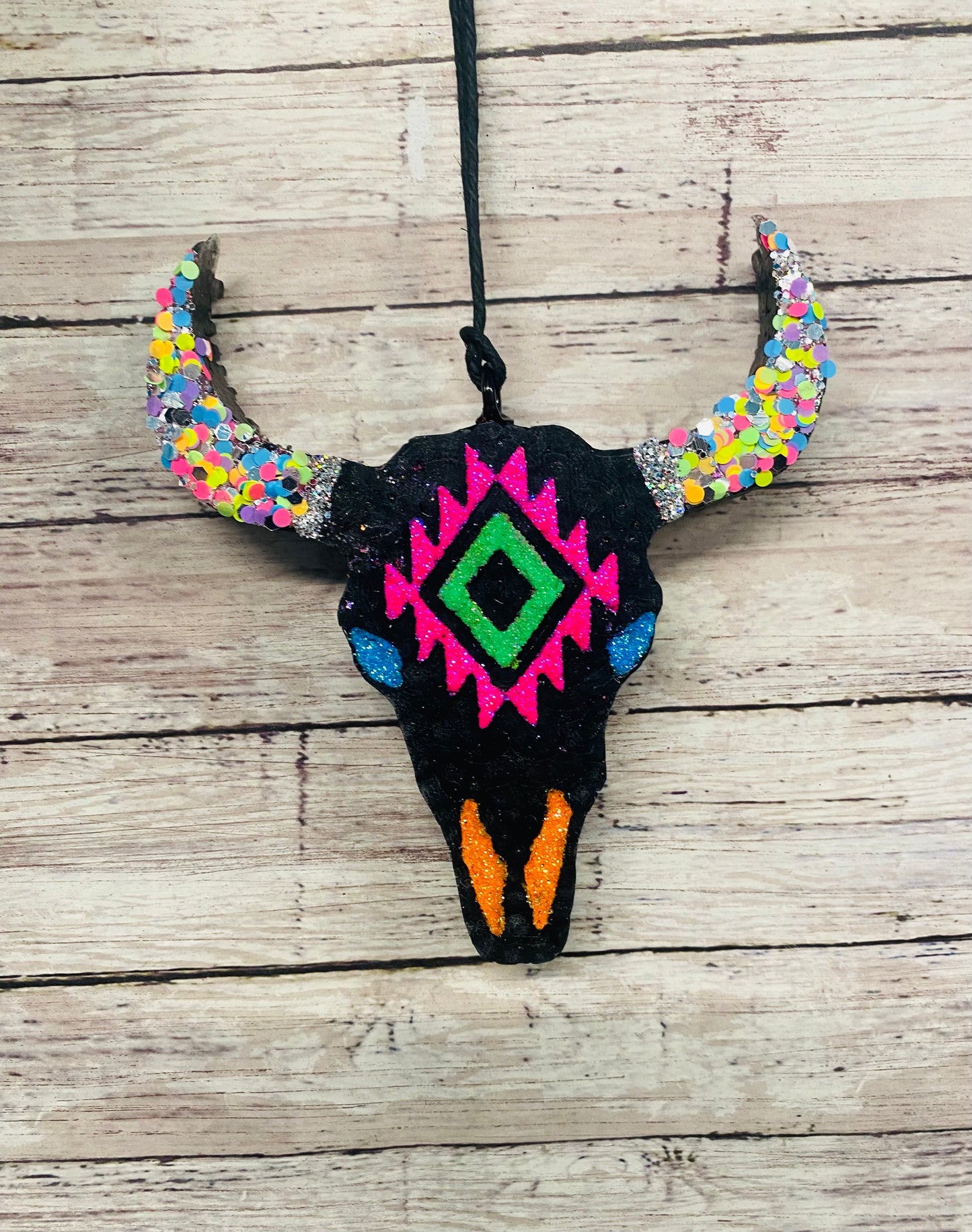 Aztec Bull Skull Design Original (Medium sized)