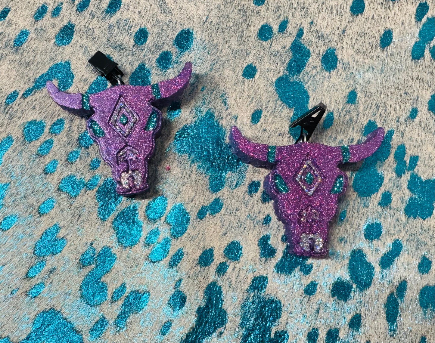 RTS Aztec Bull Vent Clips- Set of 2- Leather & Lace Scent