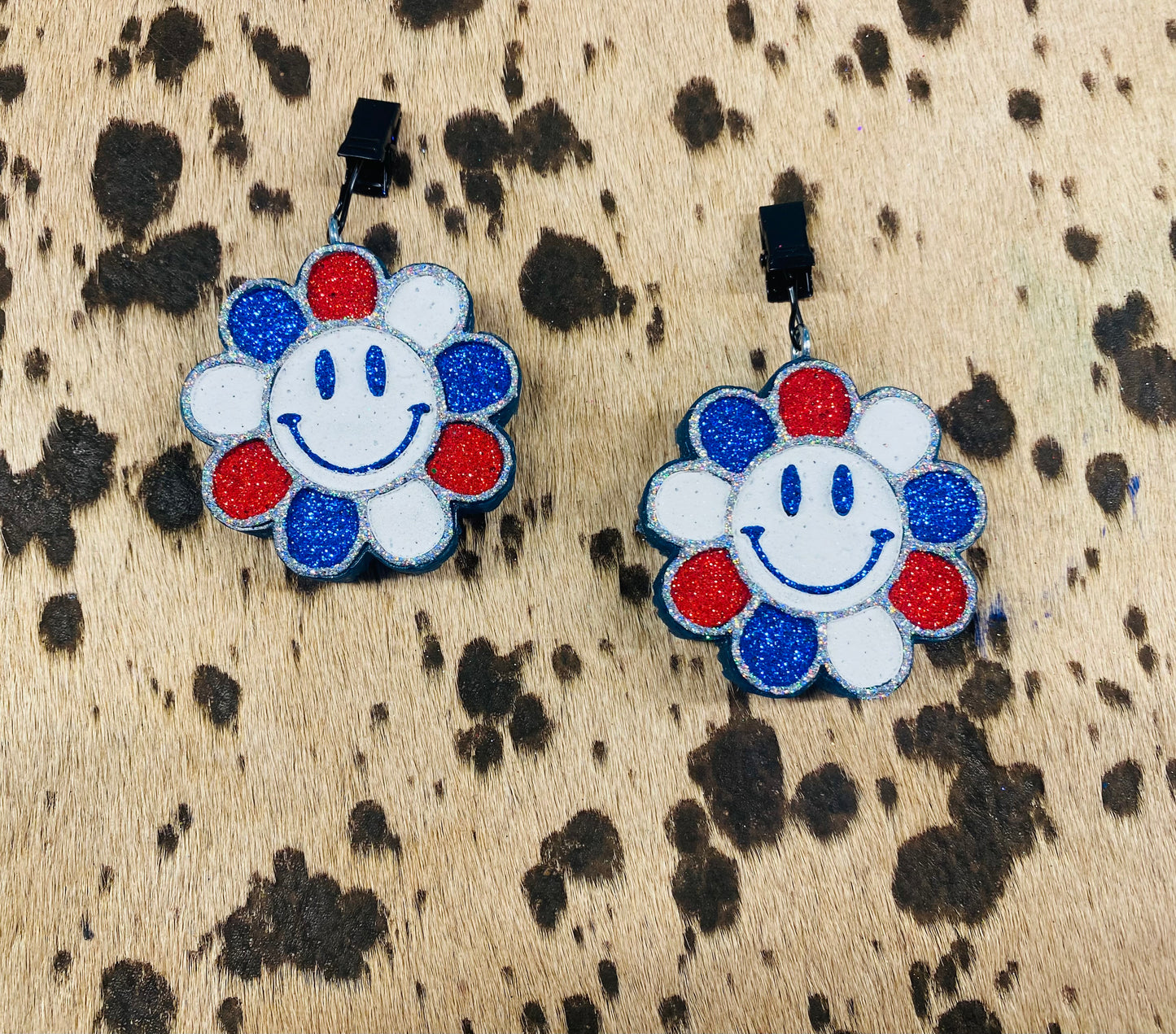 Smiling Flower Vent Clips- Set of 2