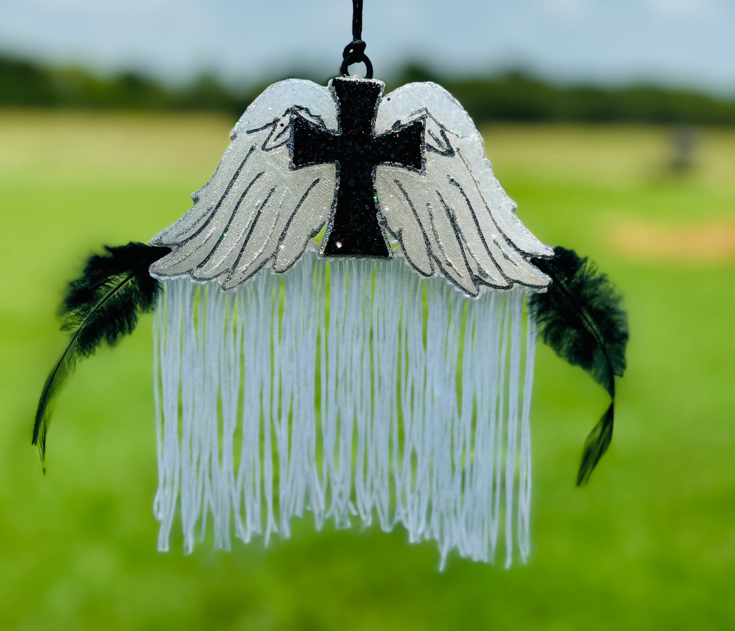 Angel wings with Cross