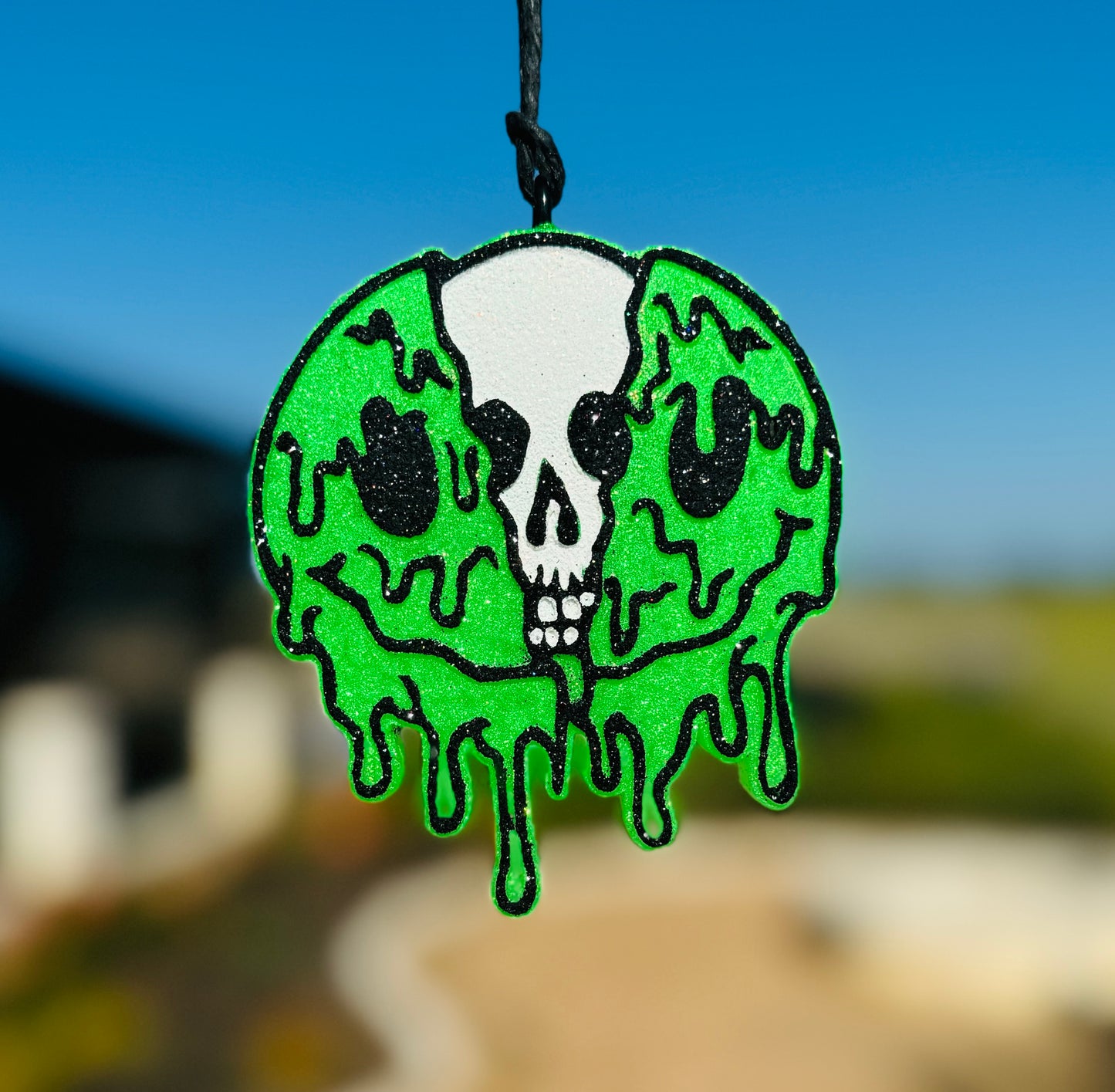 Drip Smiling Face with Skeleton