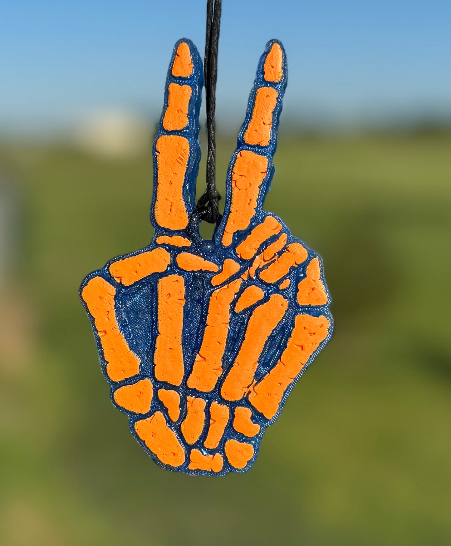 Skeleton Hand with Peace Sign