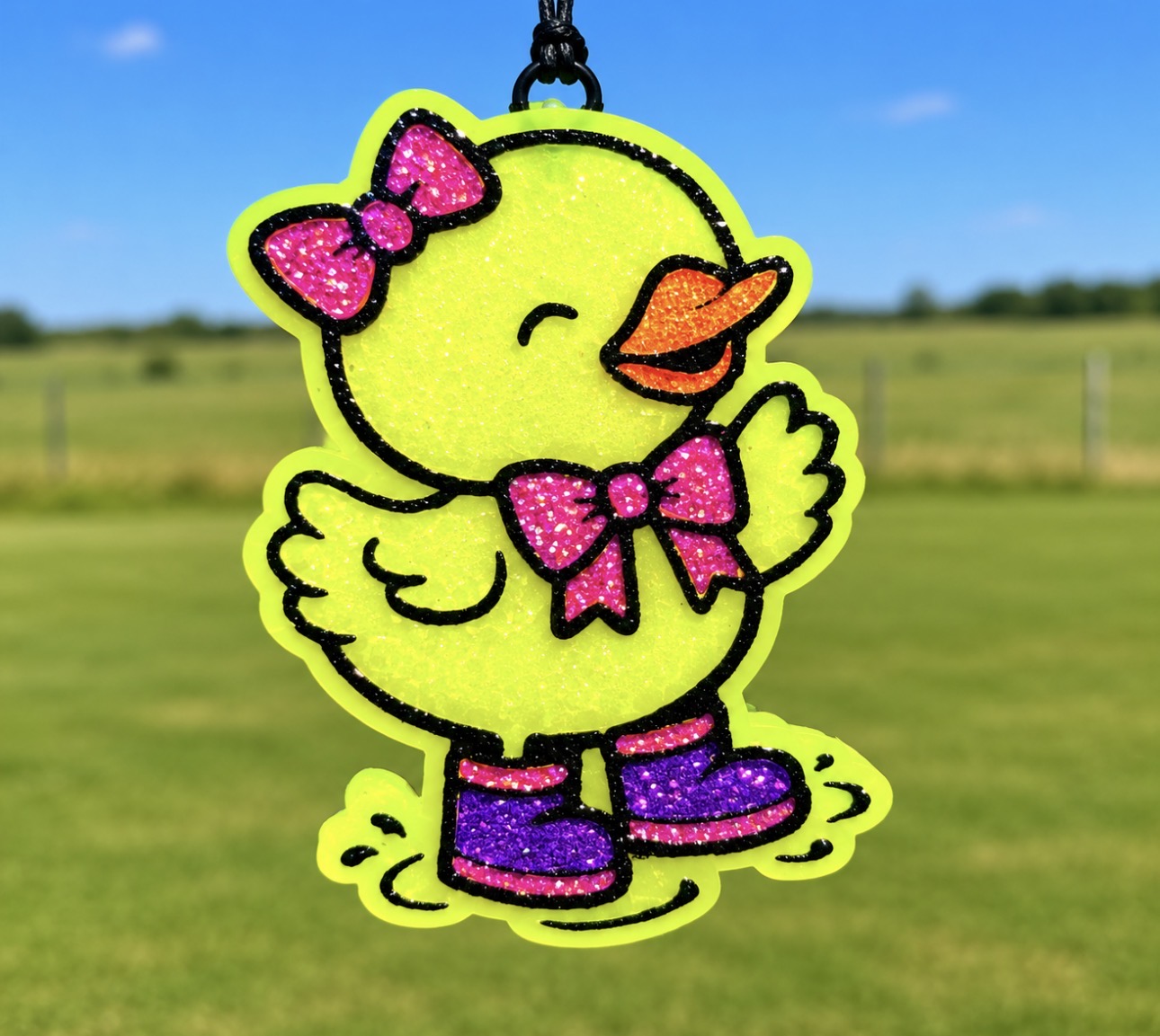 Duck with Rain boots and Bows
