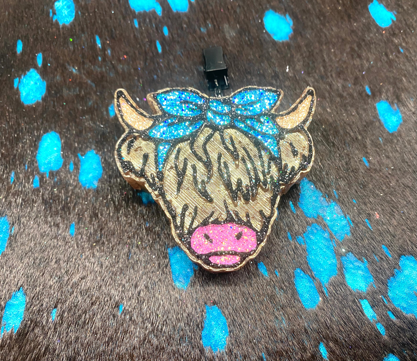 Highland Cow Vent Clip-1 clip