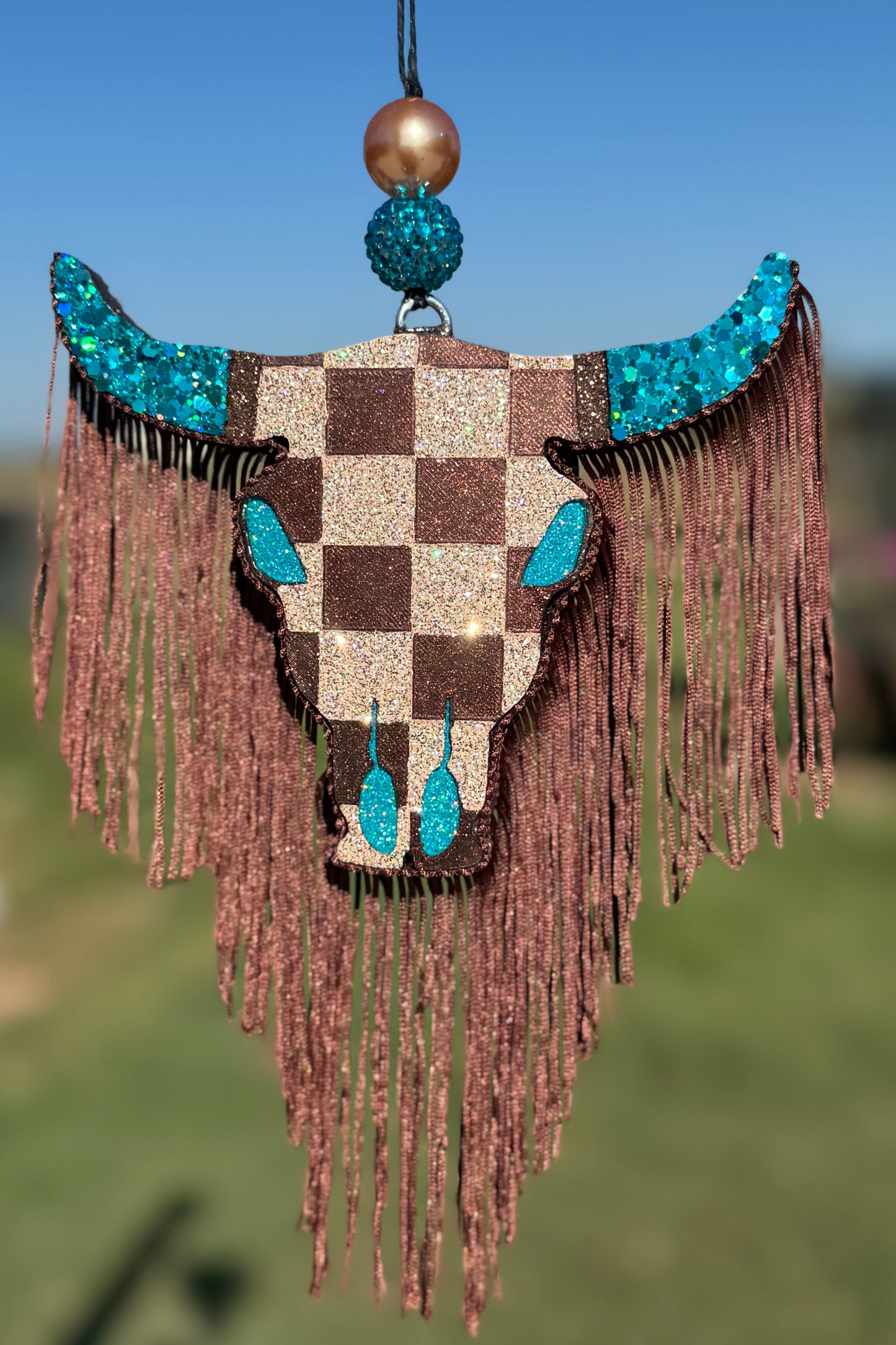 Checkered Aztec Bull (large)