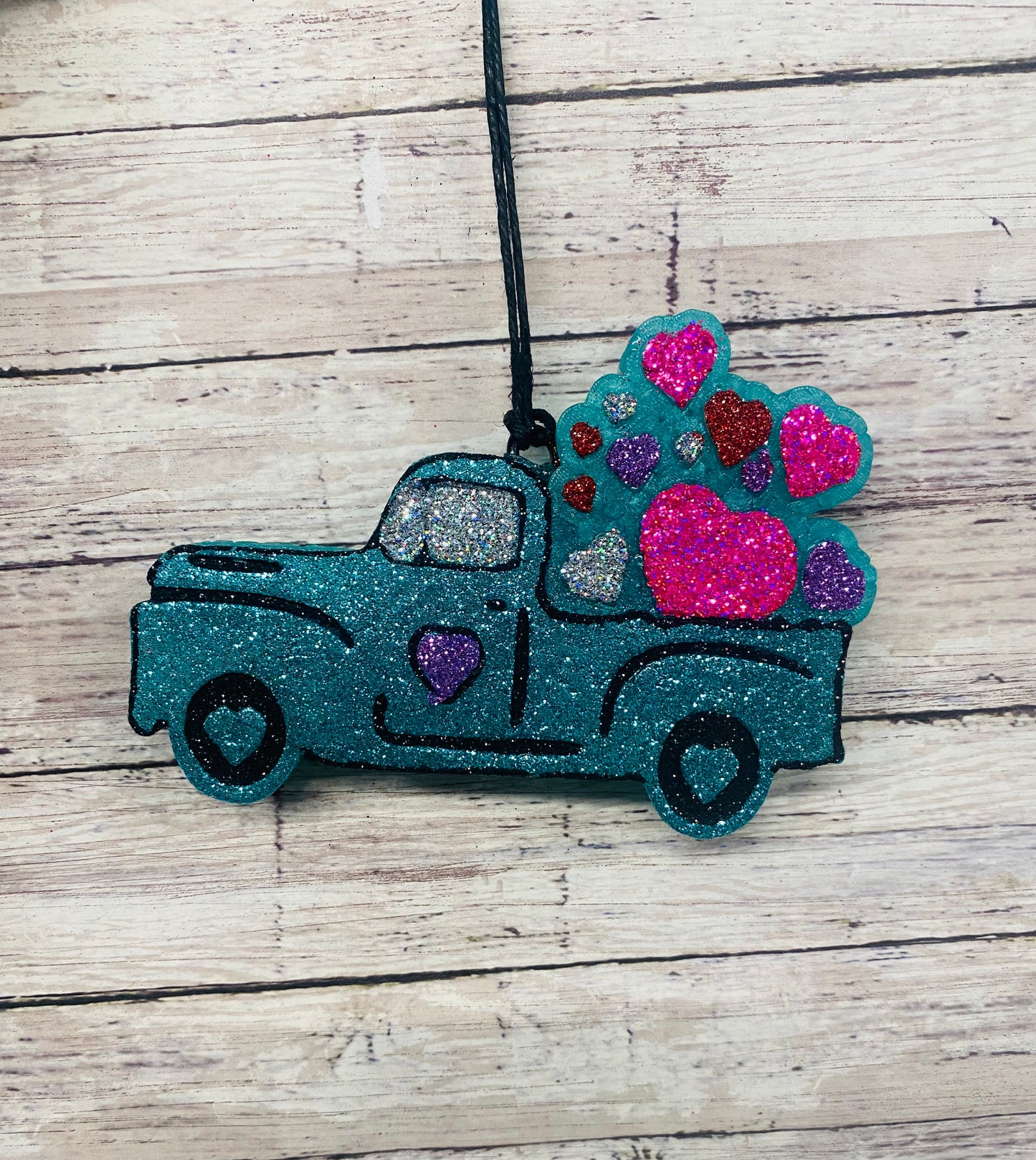 Valentine's Day Truck with Hearts- Option 2