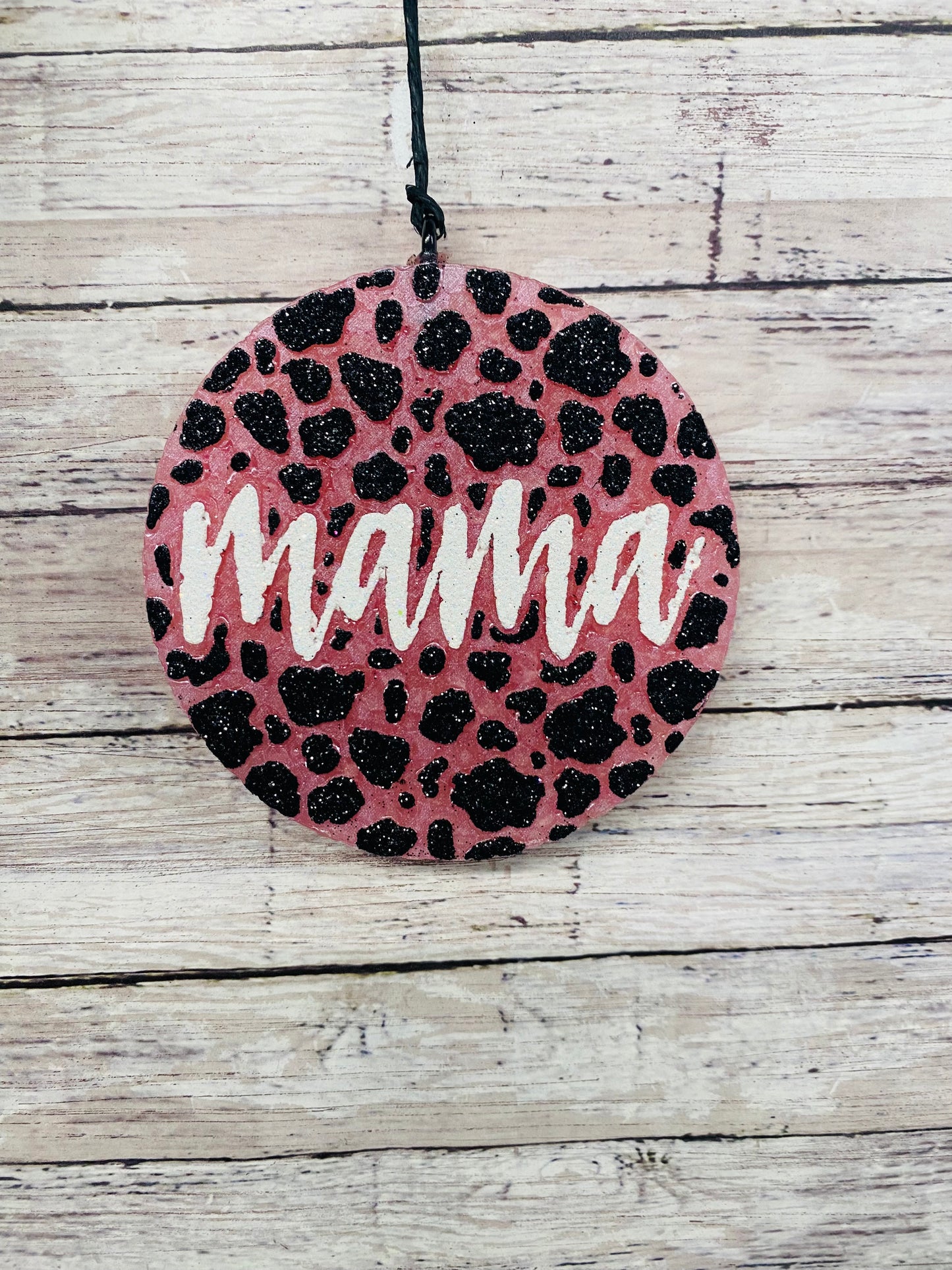 Mama Cow Print Circle
