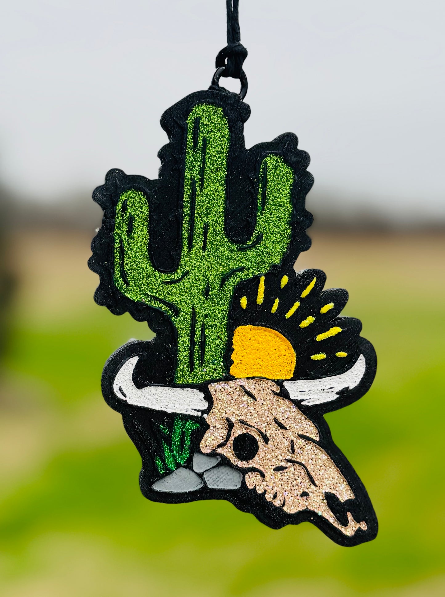 Cactus & Skull Western Scene