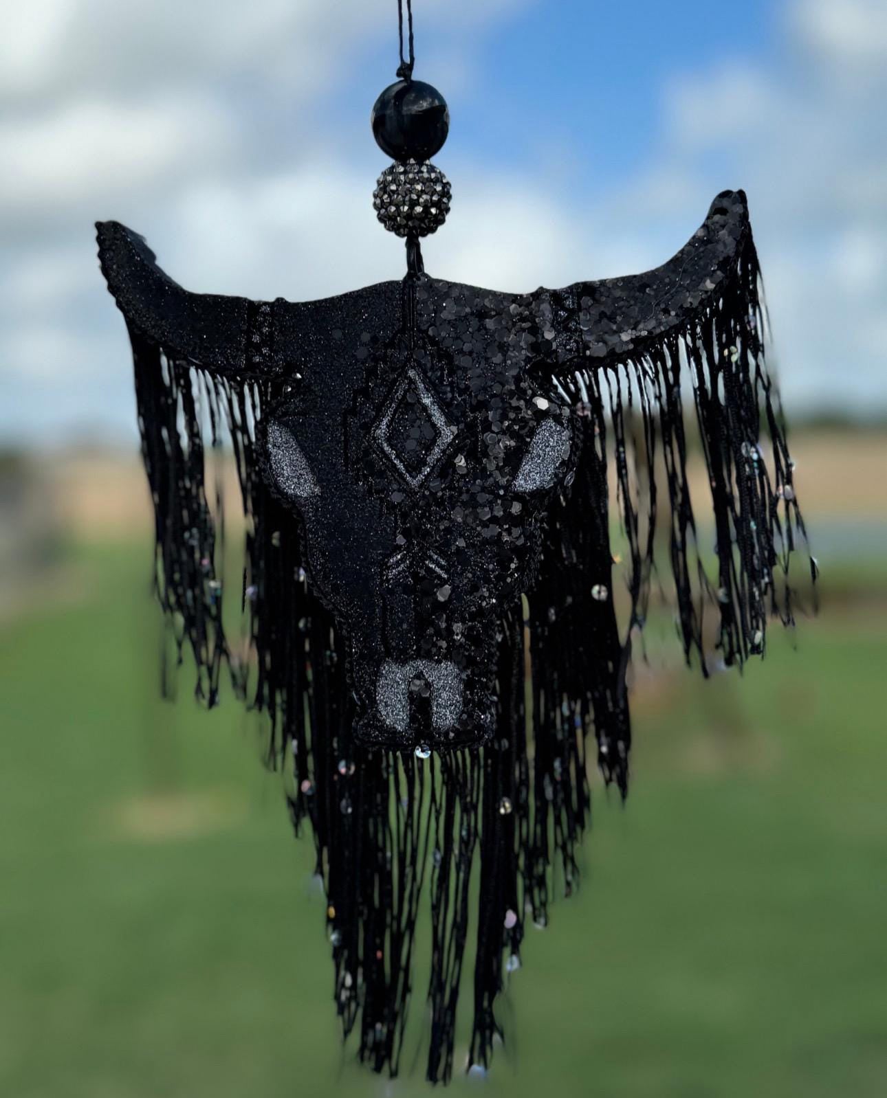 Aztec Bull Skull-Large Size