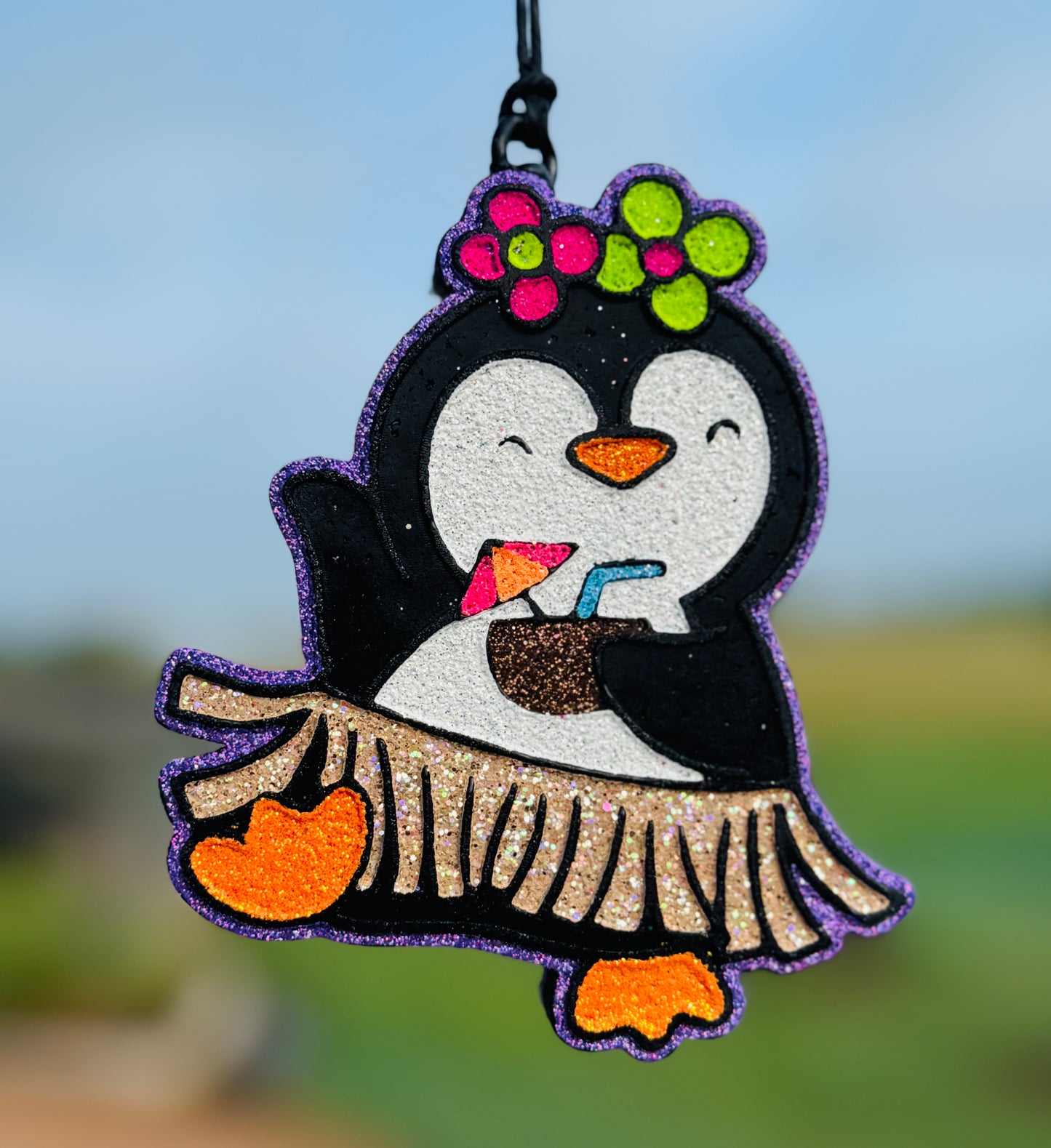 Summer Penguin with Coconut Drink