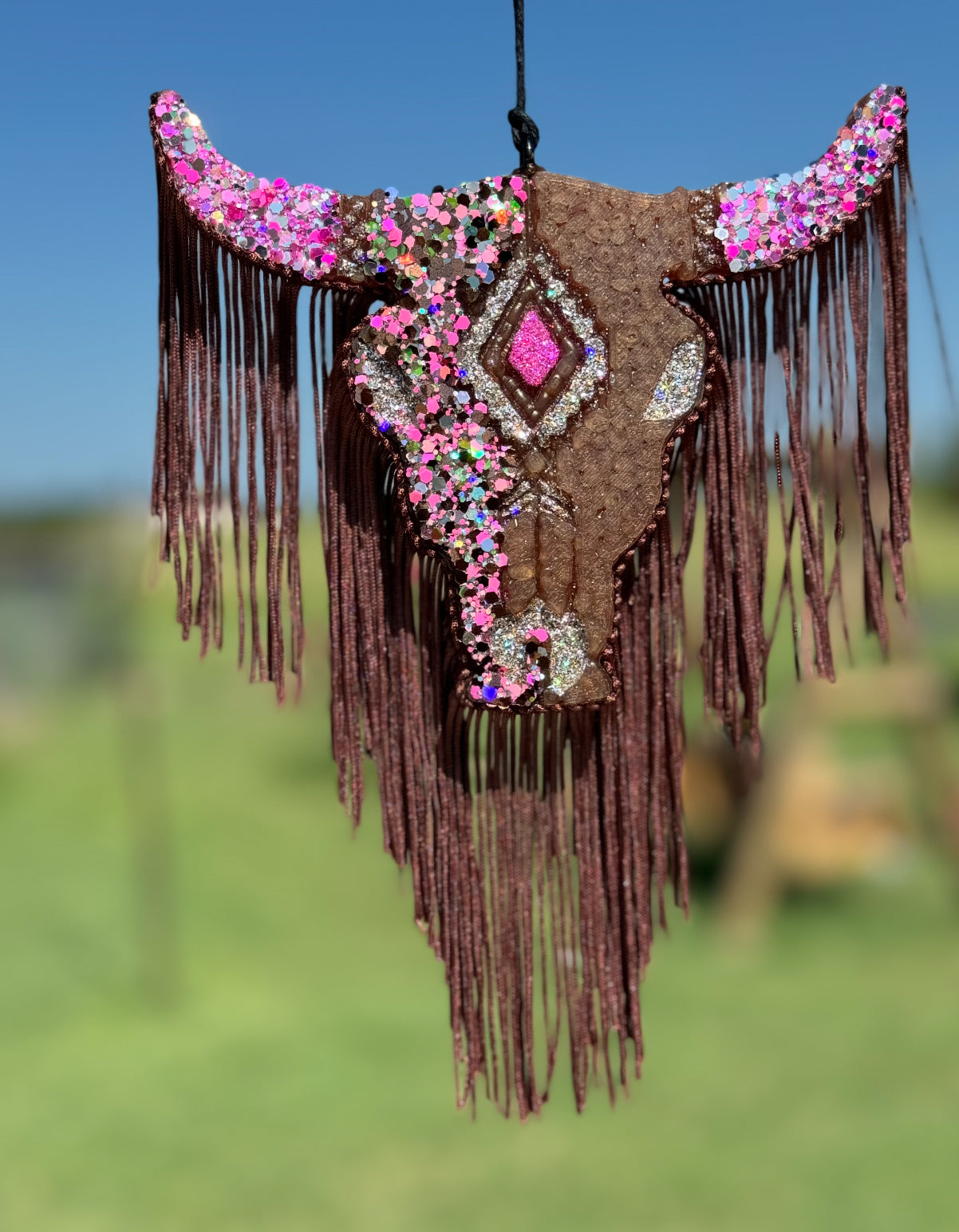 Aztec Bull Skull-Large Size