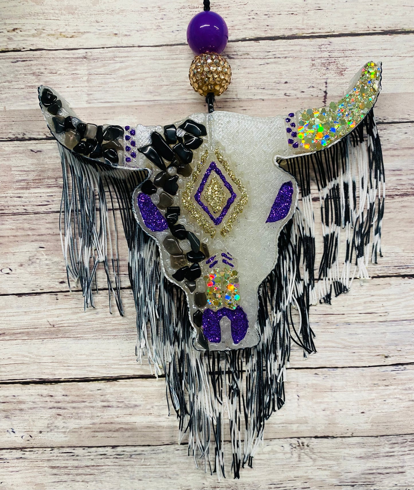 Aztec Bull Skull-Large Size