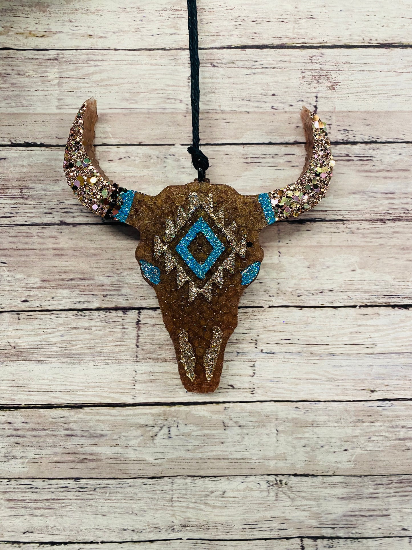 Aztec Bull Skull Design Original (Medium sized)