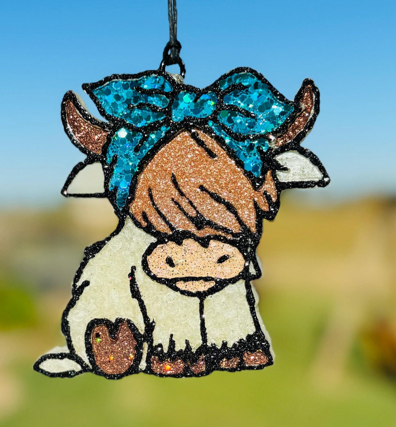 Highland Cow with Bow