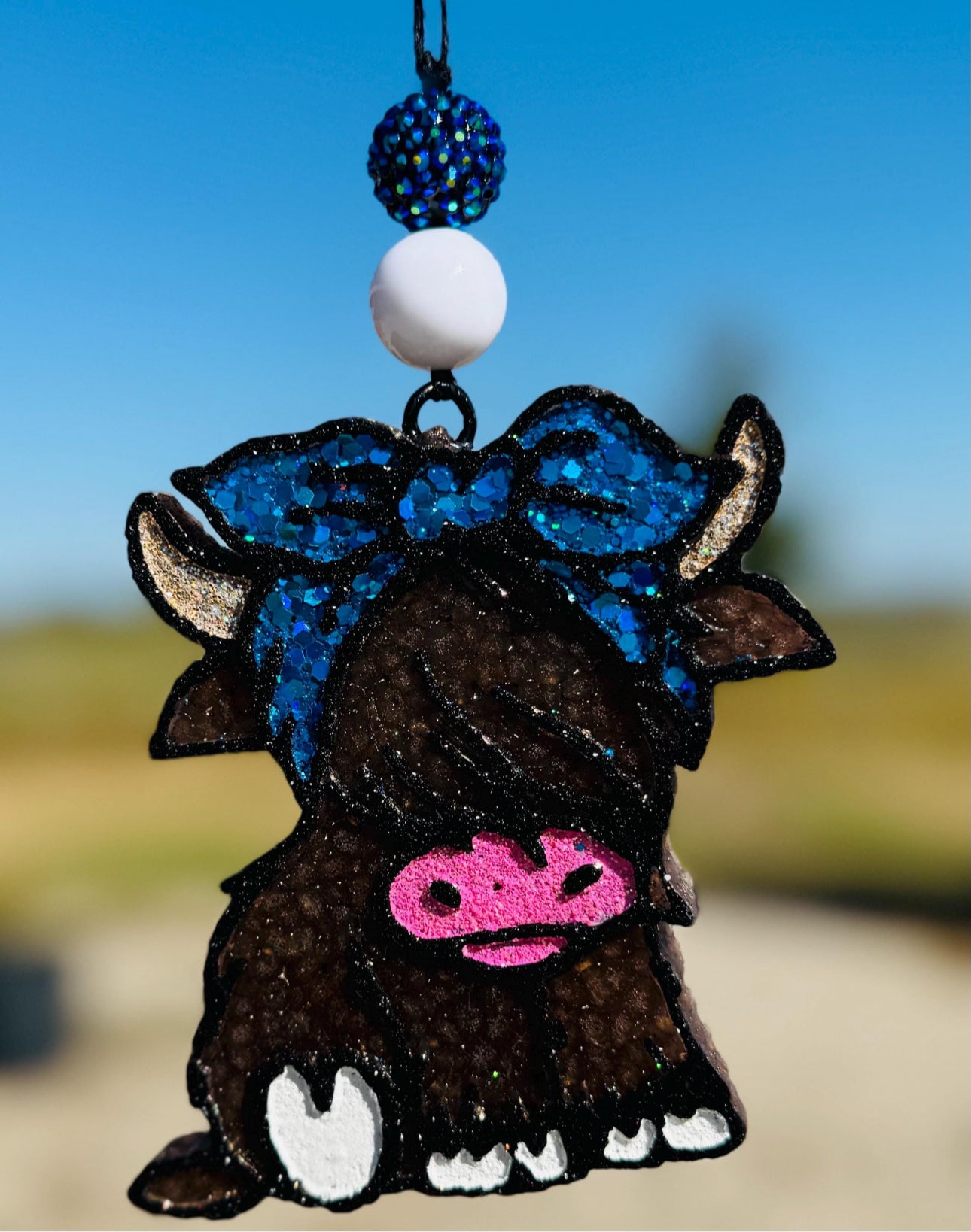 Highland Cow with Bow