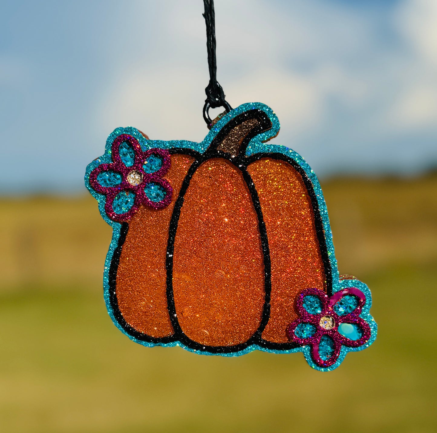 Pumpkin with Flowers