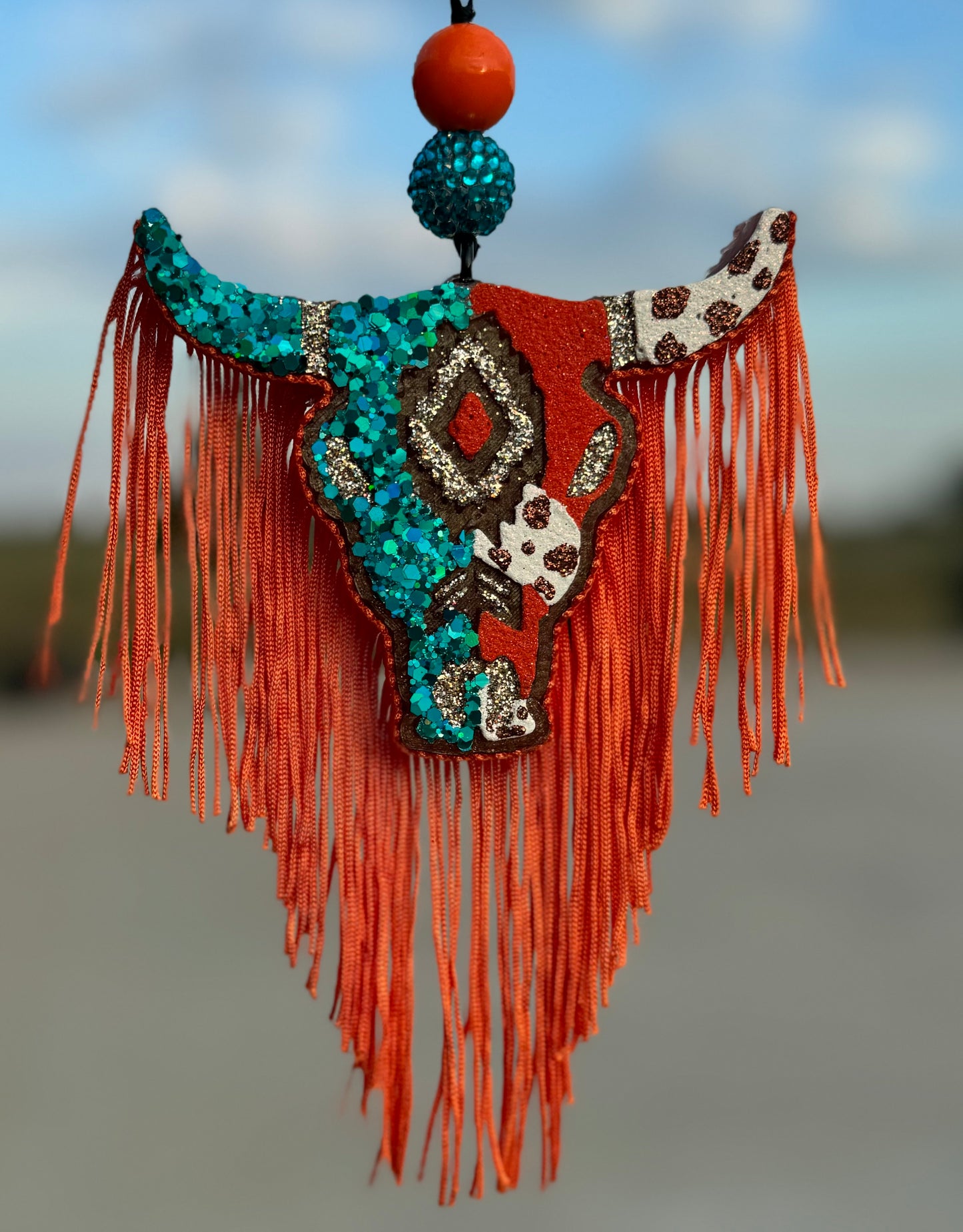 Aztec Bull Skull- Medium Size