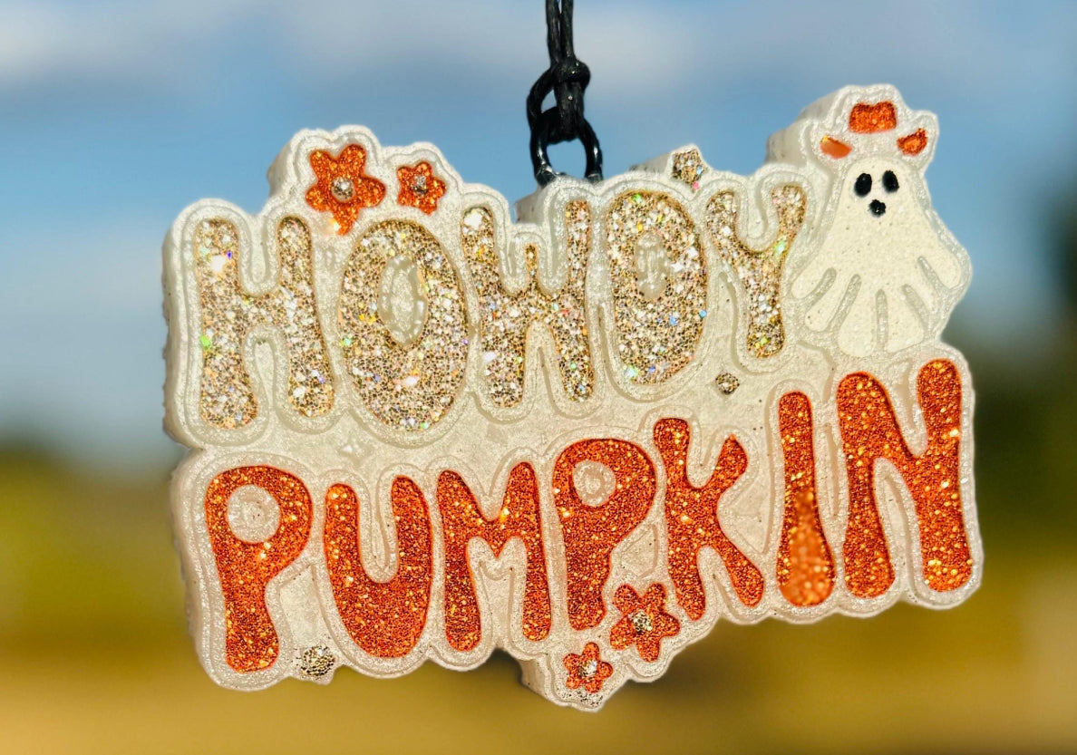 Howdy Pumpkin with Ghost