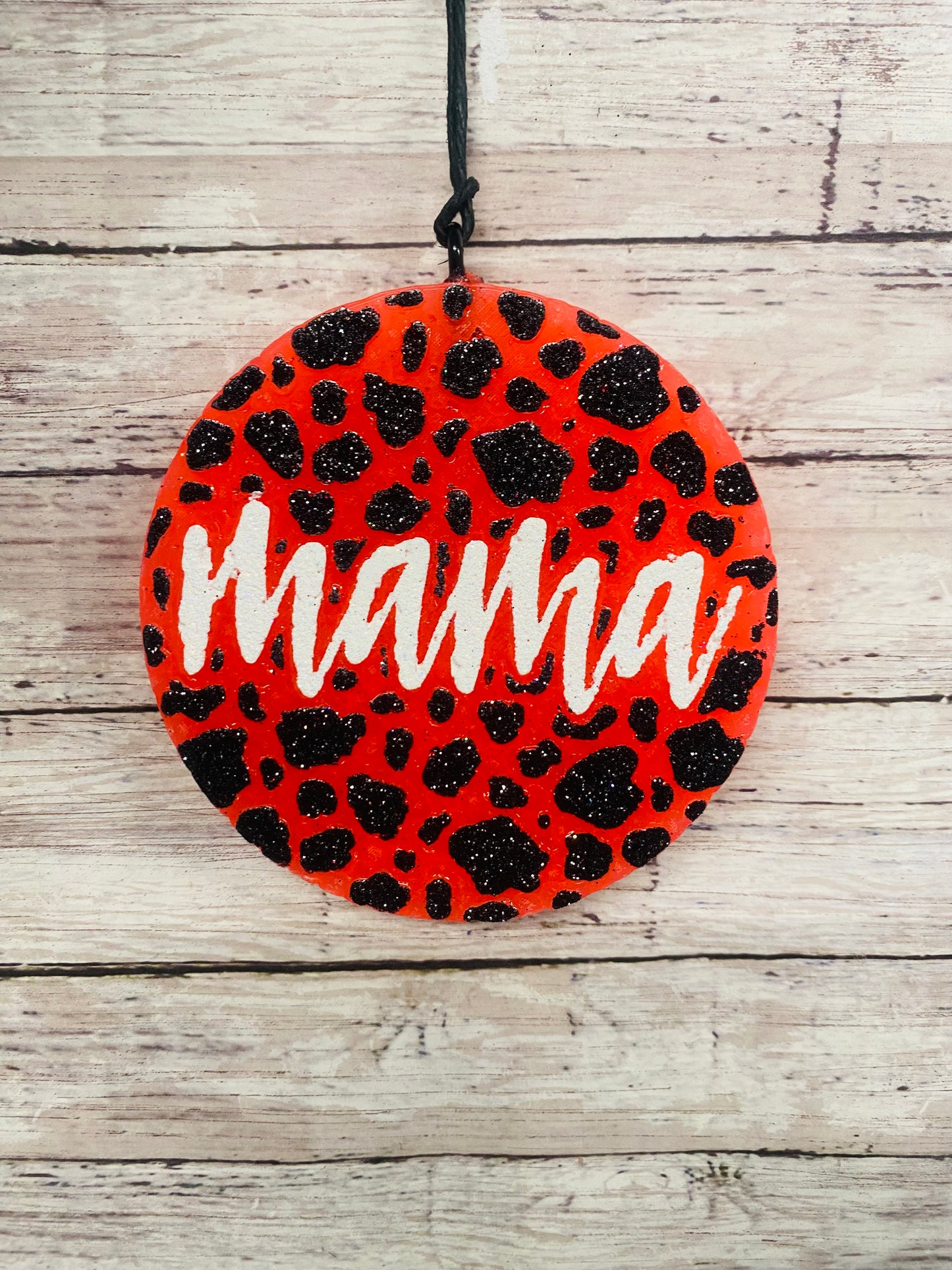 Mama Cow Print Circle